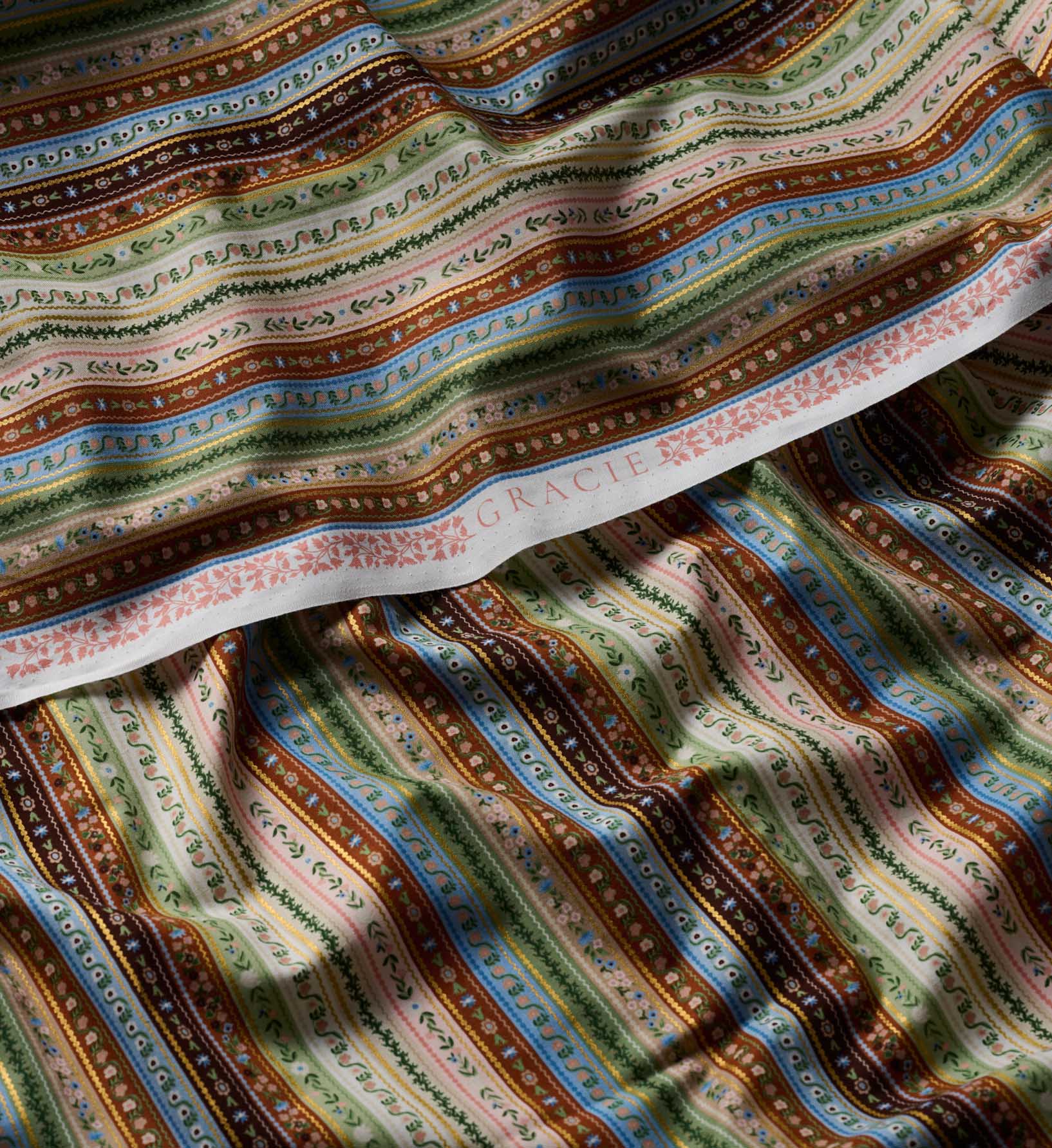 Gemma Cotton Metallic Fabric - Multi II - Image 2