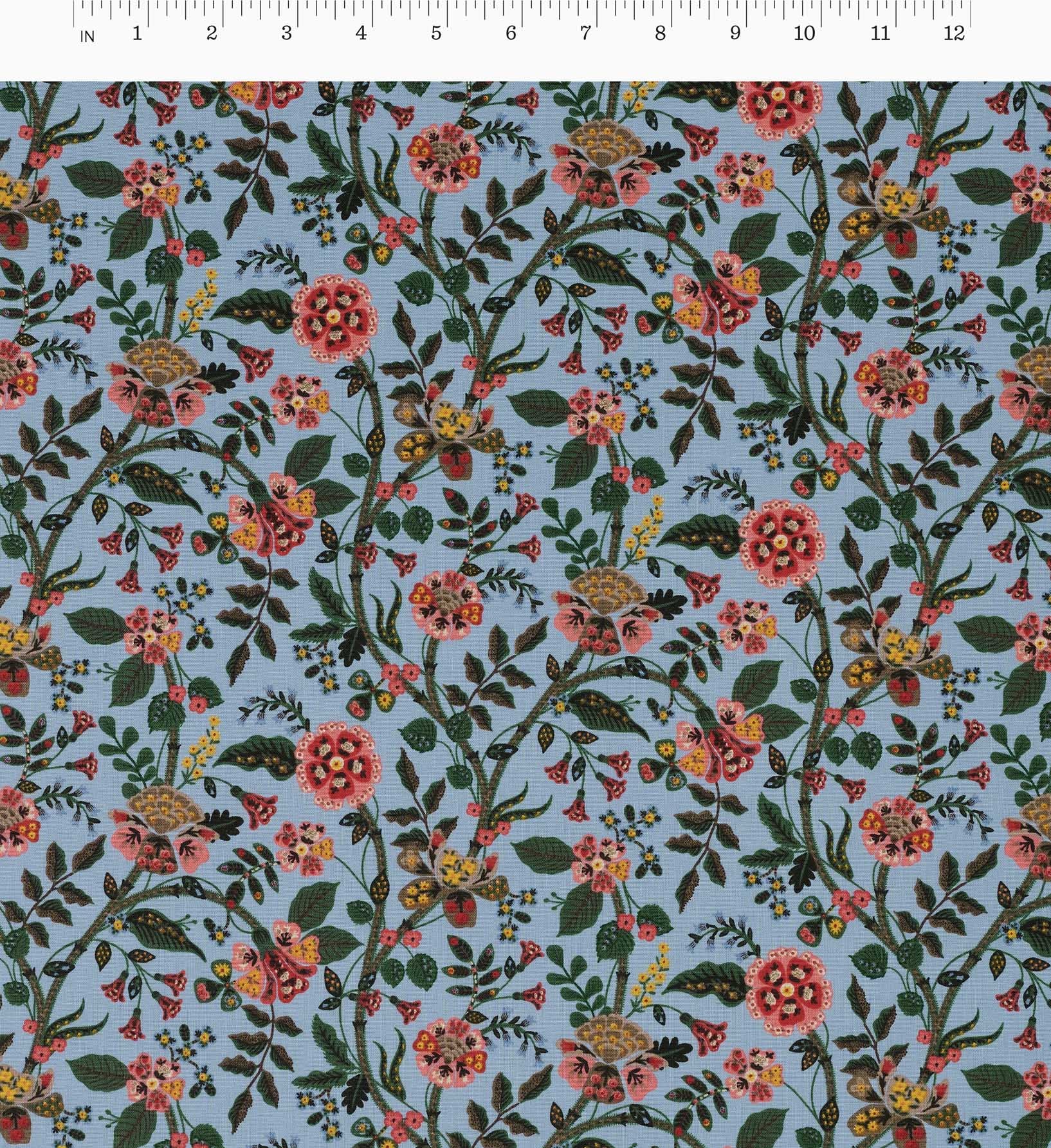 Gracie Cotton Fabric - Slate - Image 3