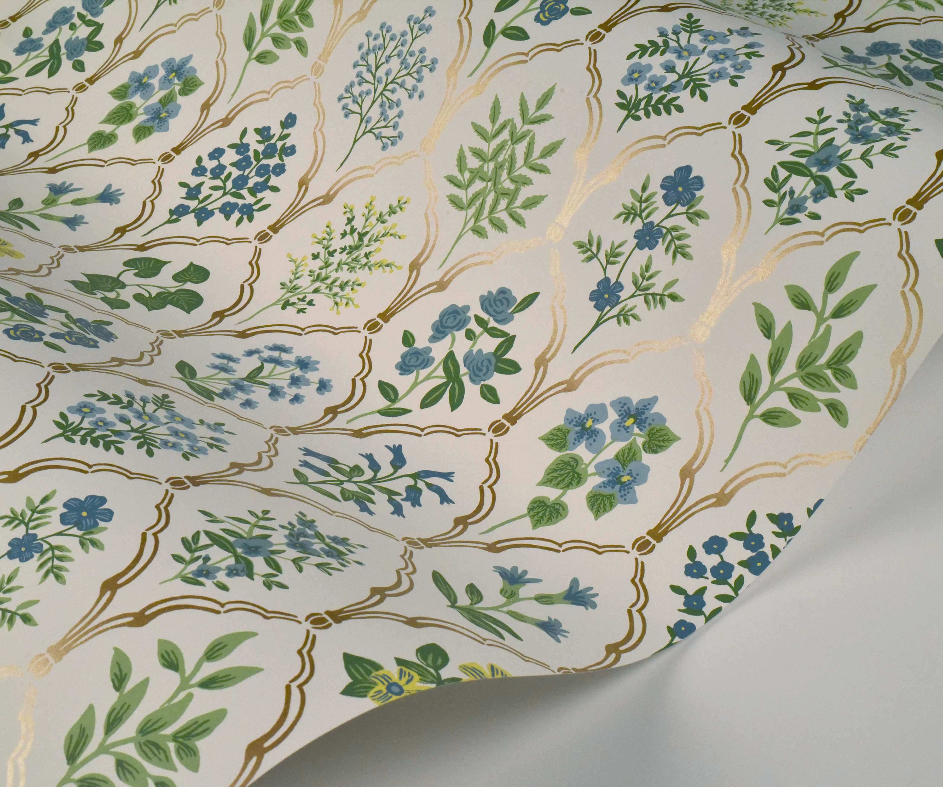 Hawthorne Wallpaper - Blue & Green - Image 4