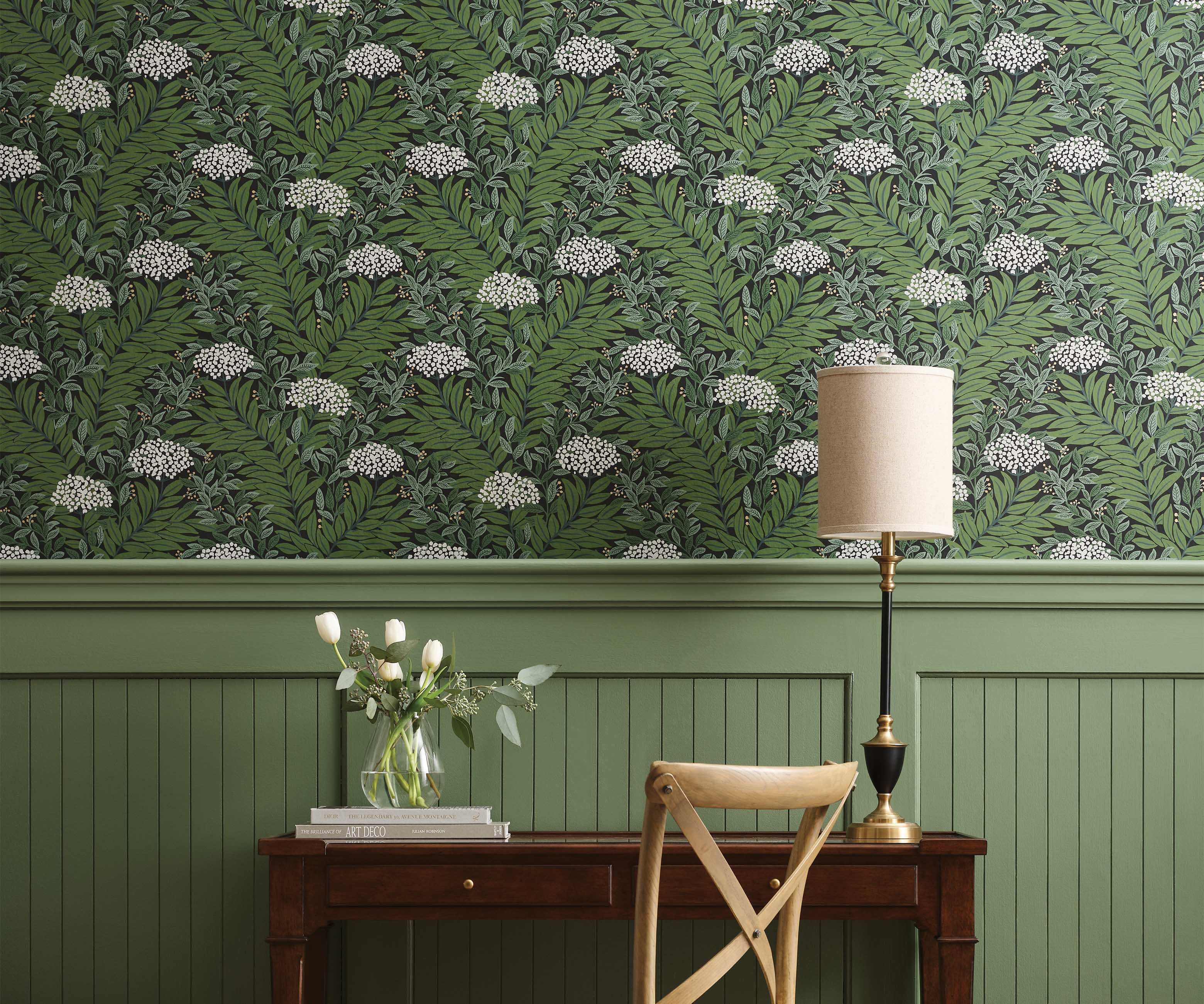 Highgrove Wallpaper Sample - Black - Image 3