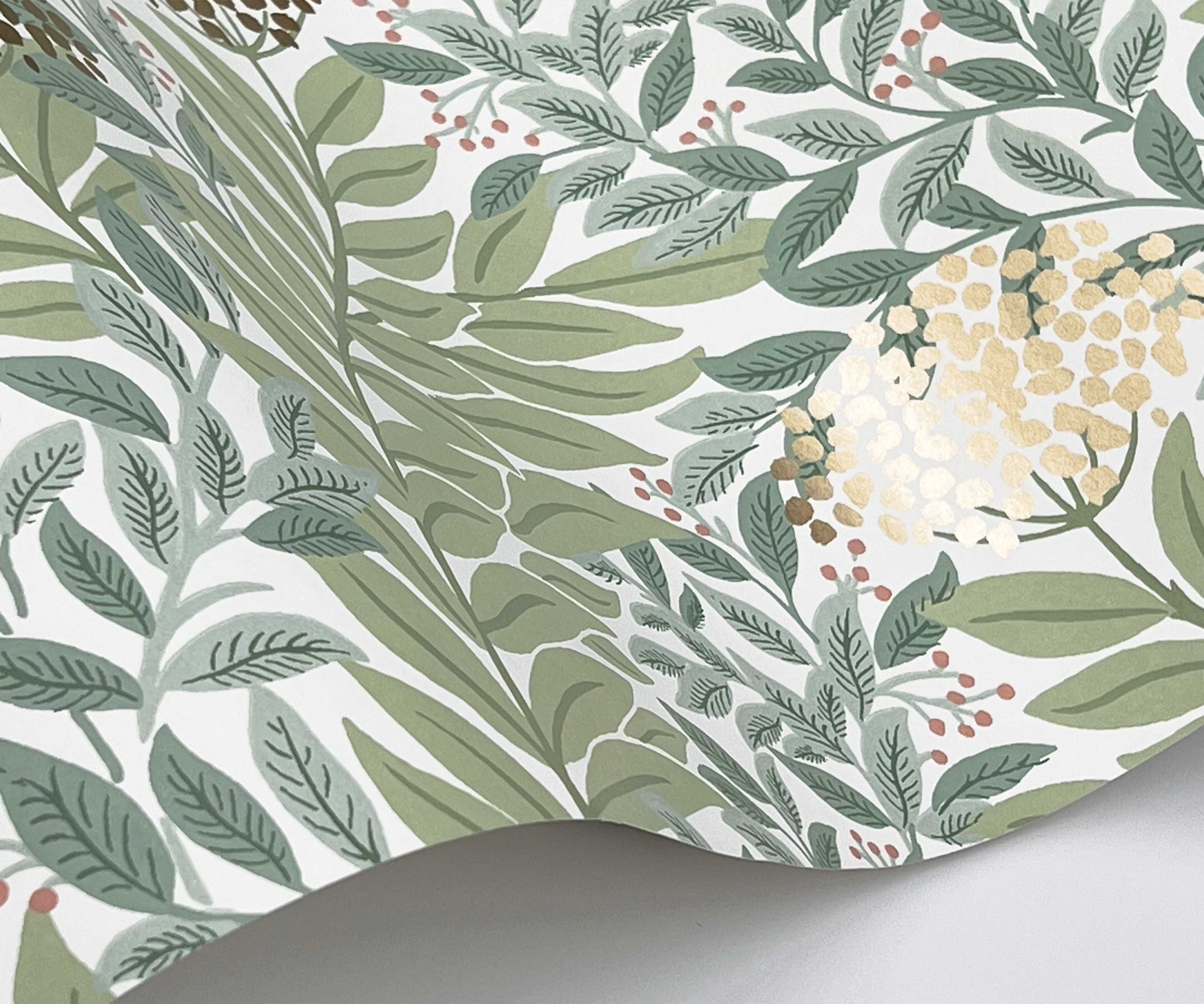 Highgrove Wallpaper Sample - White - Image 2