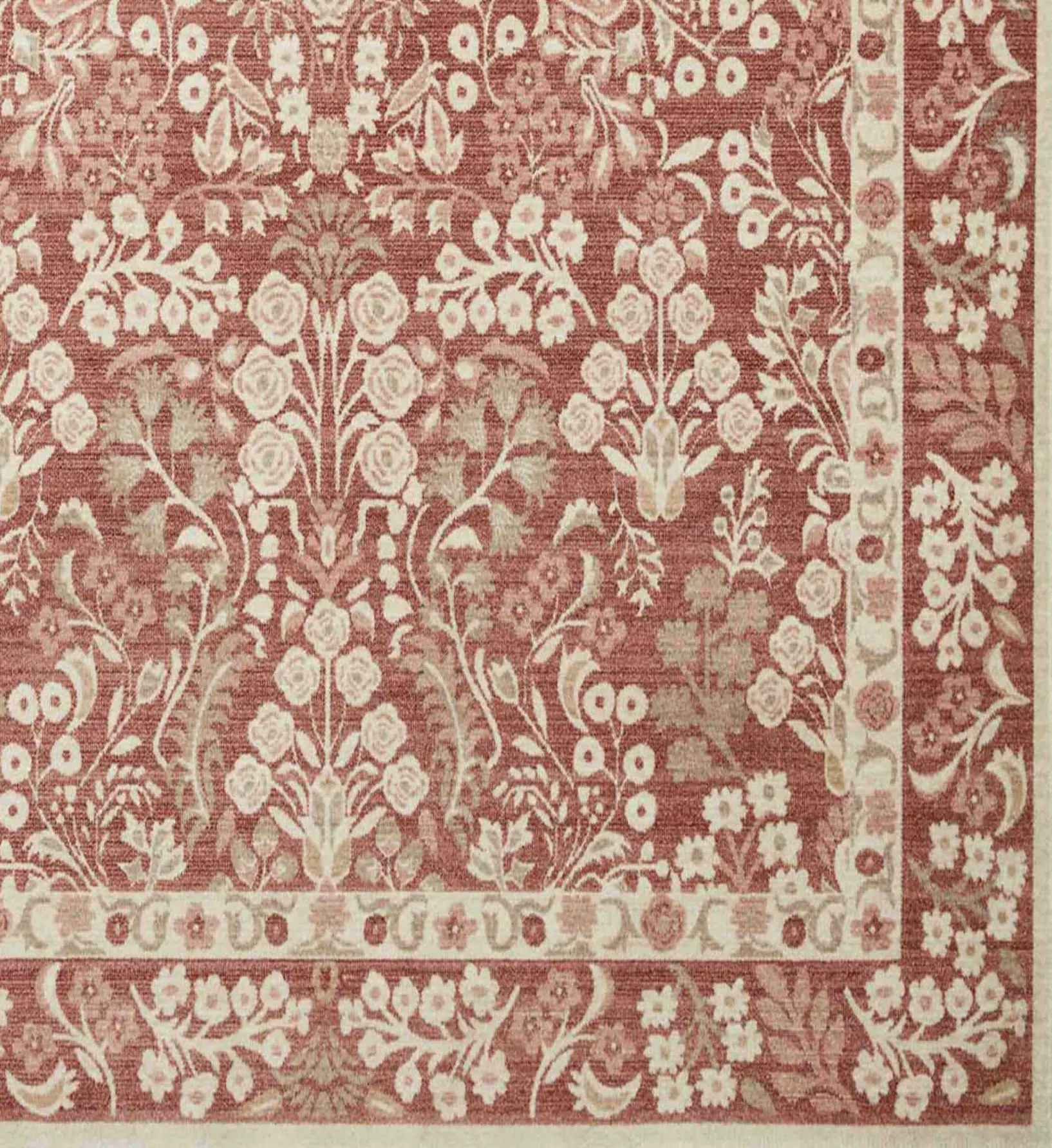 Holland Lotte Power-Loomed Rug - Crimson - Image 2