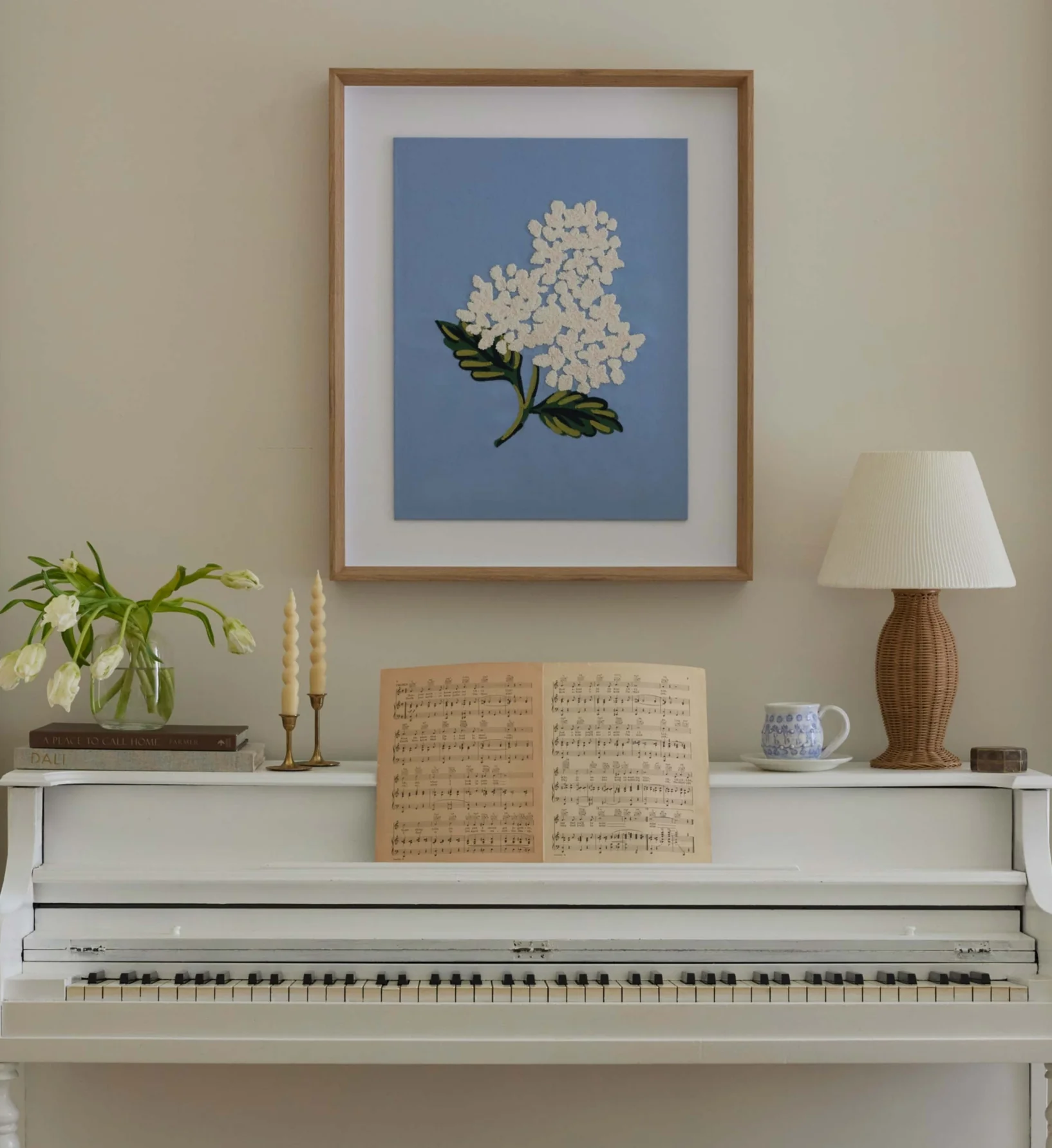 Framed Wall Art - Hydrangea Blue - Image 2