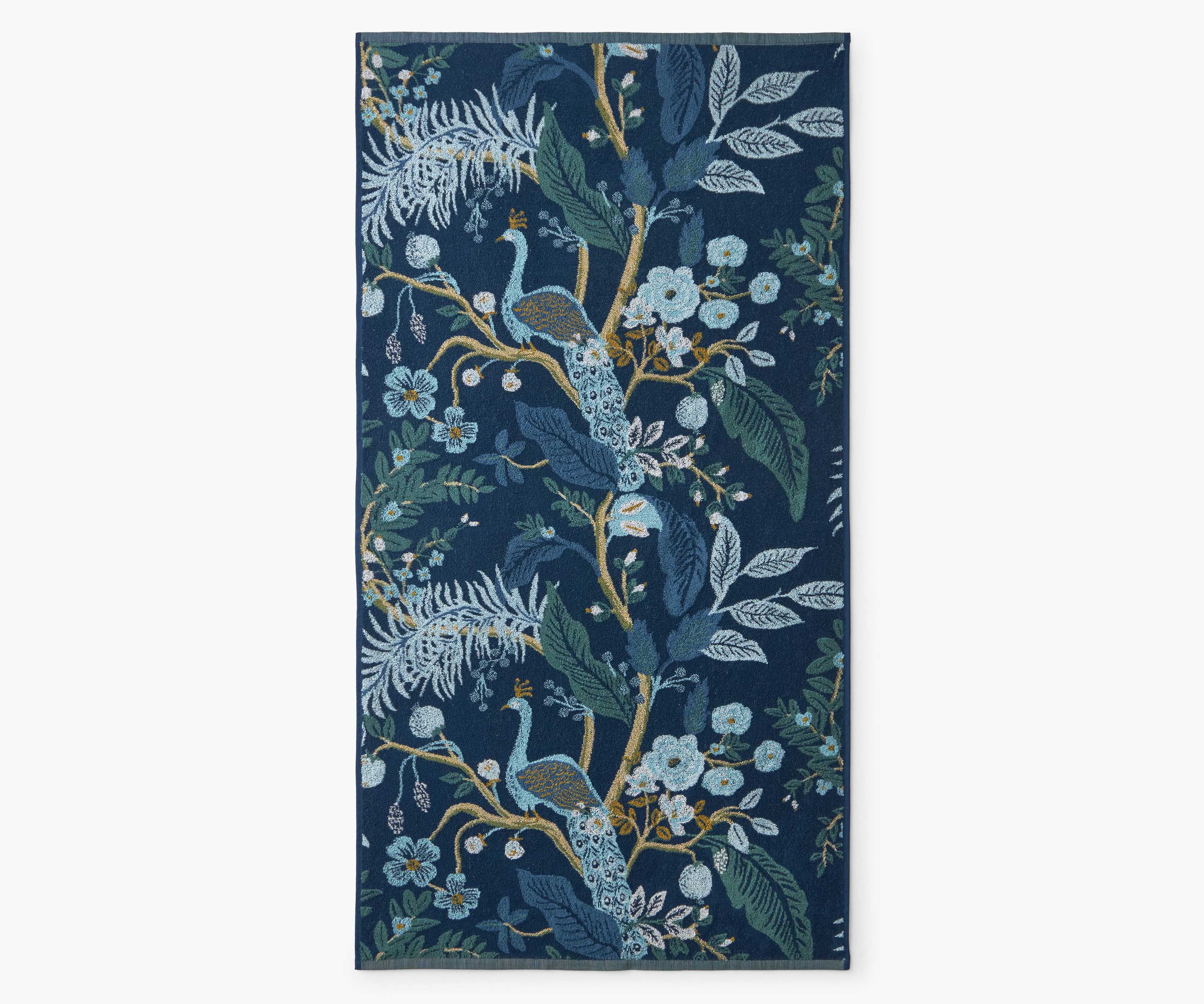 Jacquard Bath Towel - Peacock - Image 5