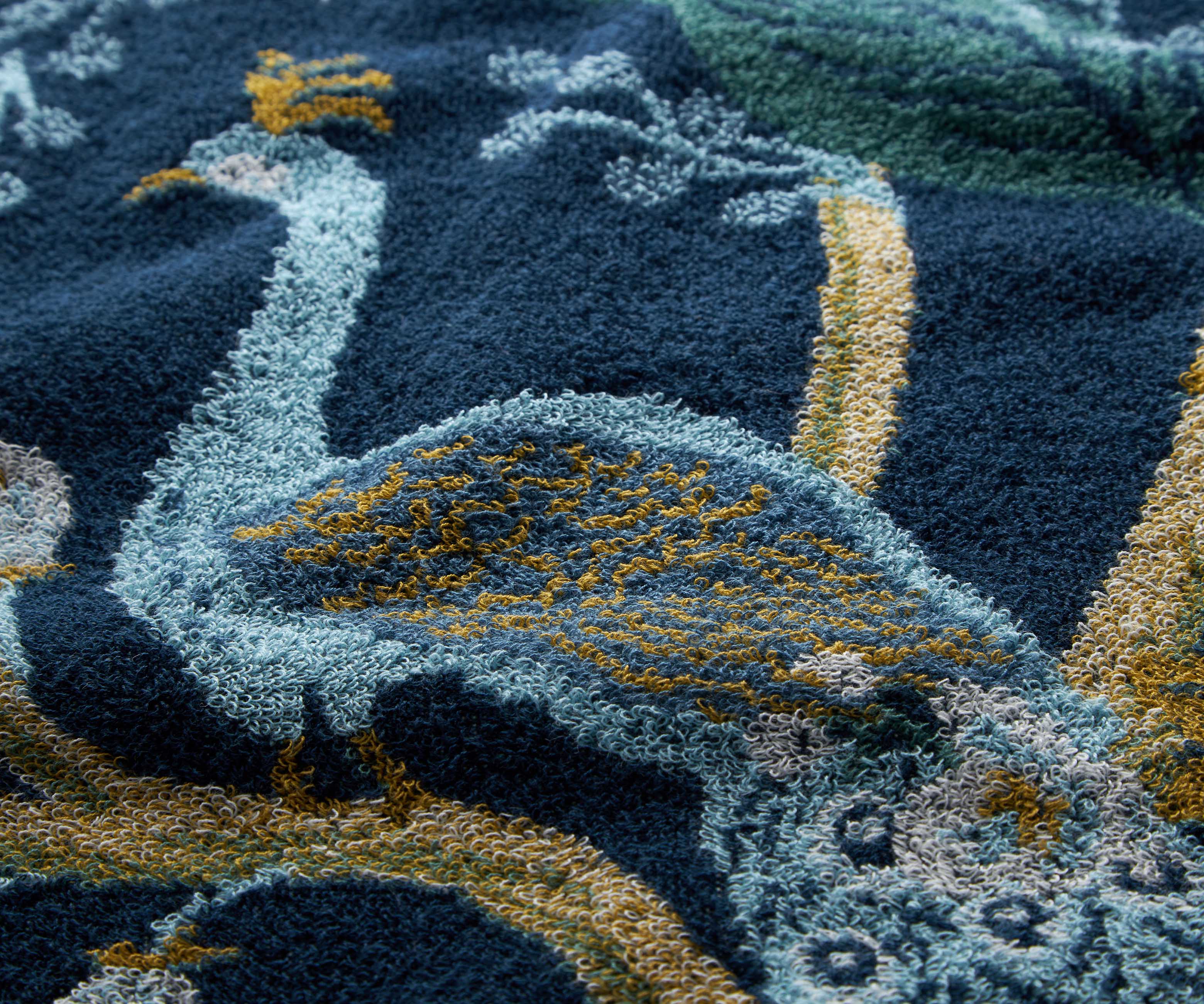 Jacquard Hand Towel - Peacock - Image 4