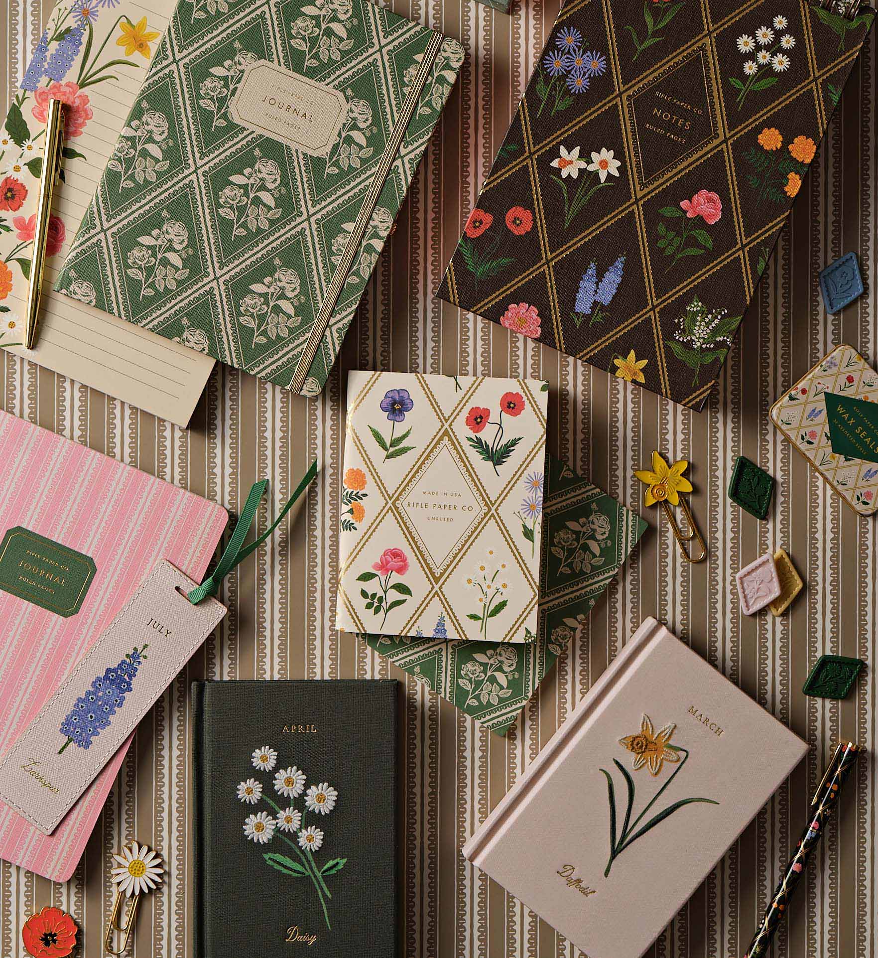 Journal with Pen - Rose Study - Image 2