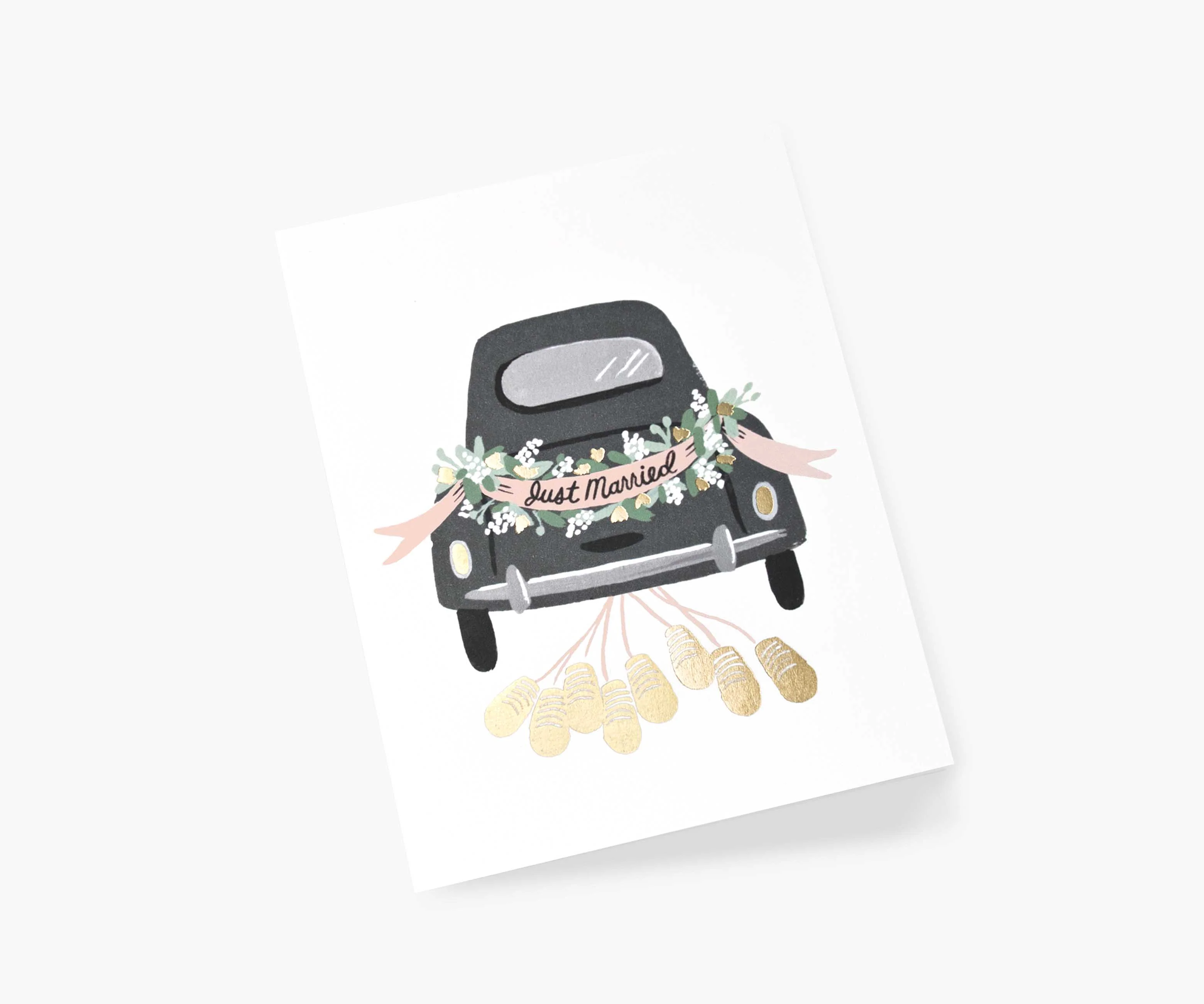 Just Married Wedding Card - Single Card - Image 2
