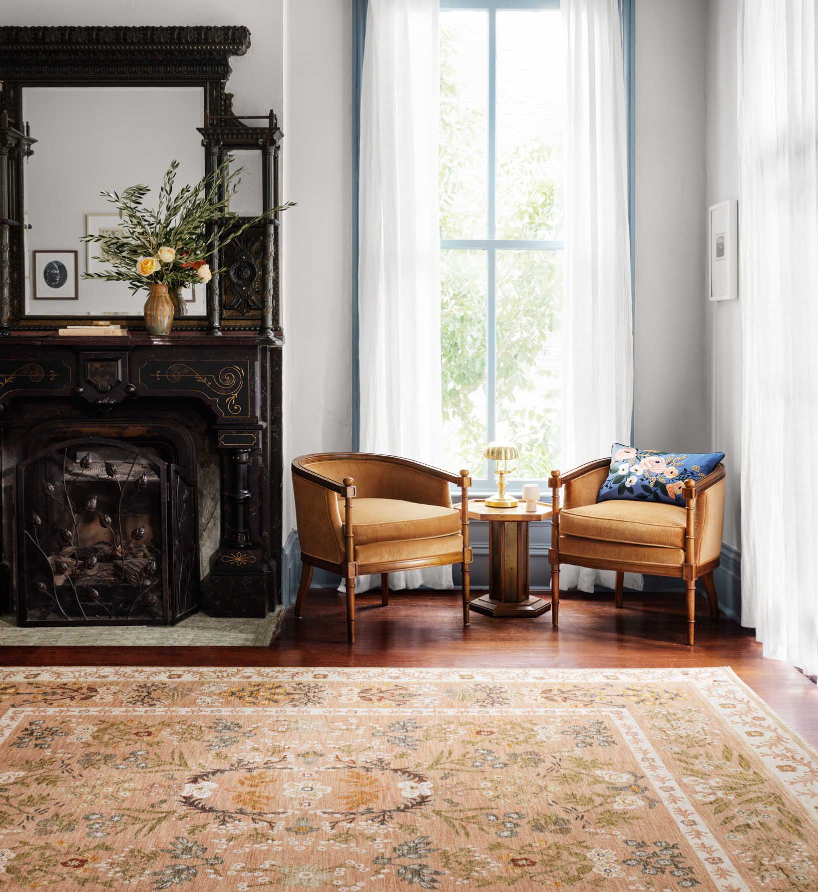 Kismet Arabesque Power Loomed Rug - Camel - Image 2