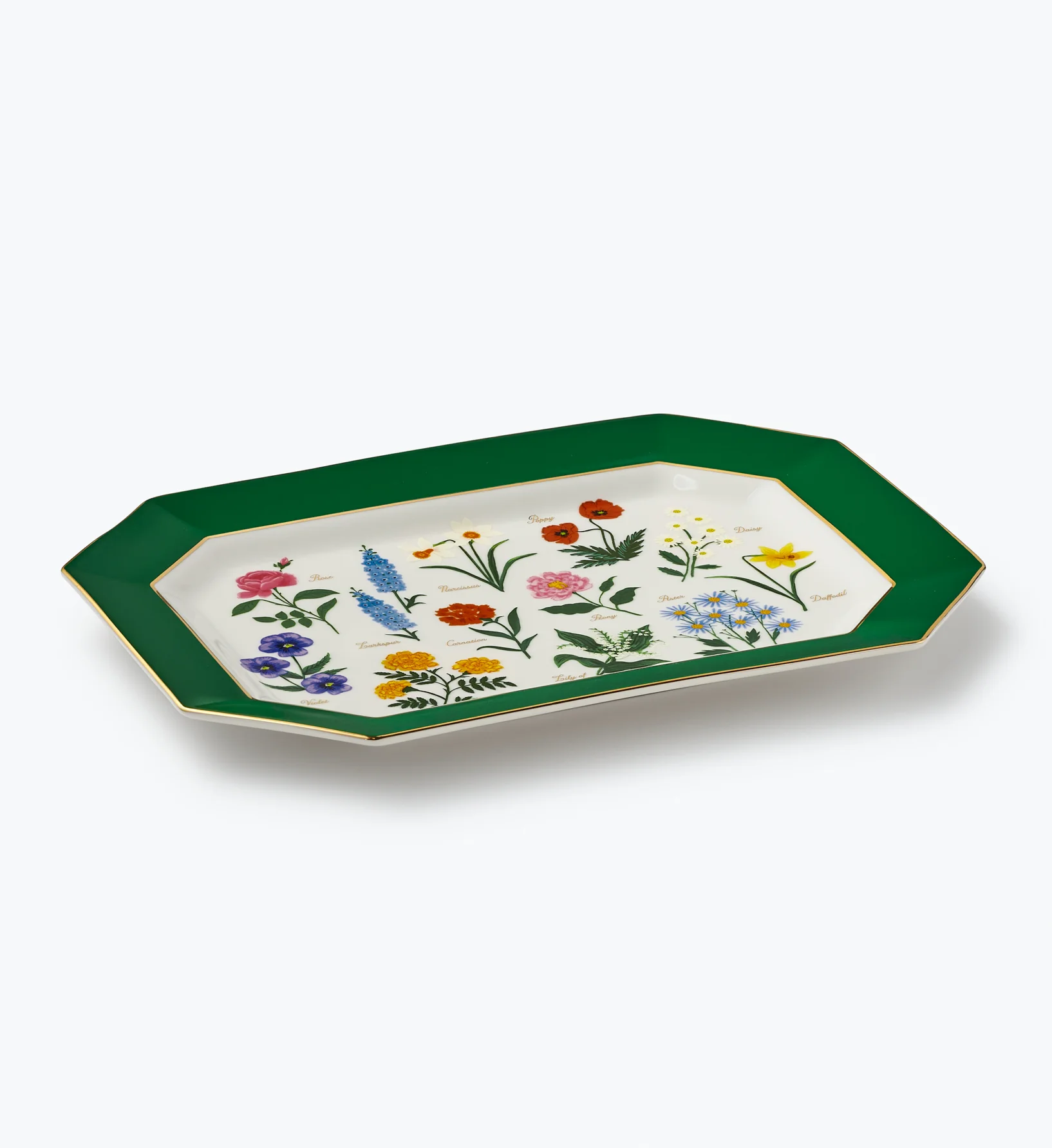 Large Porcelain Serving Platter - Garden Study - Image 6