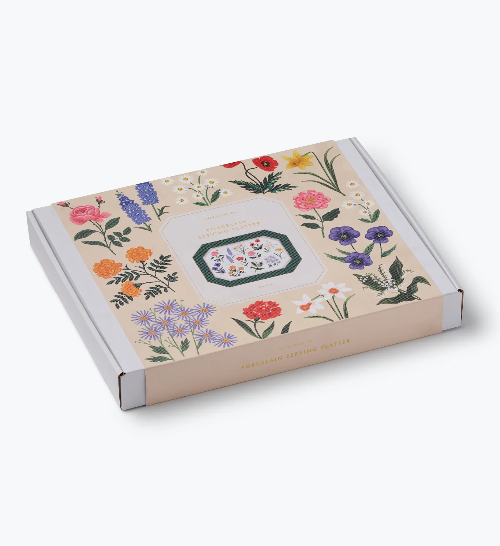 Large Porcelain Serving Platter - Garden Study - Image 8