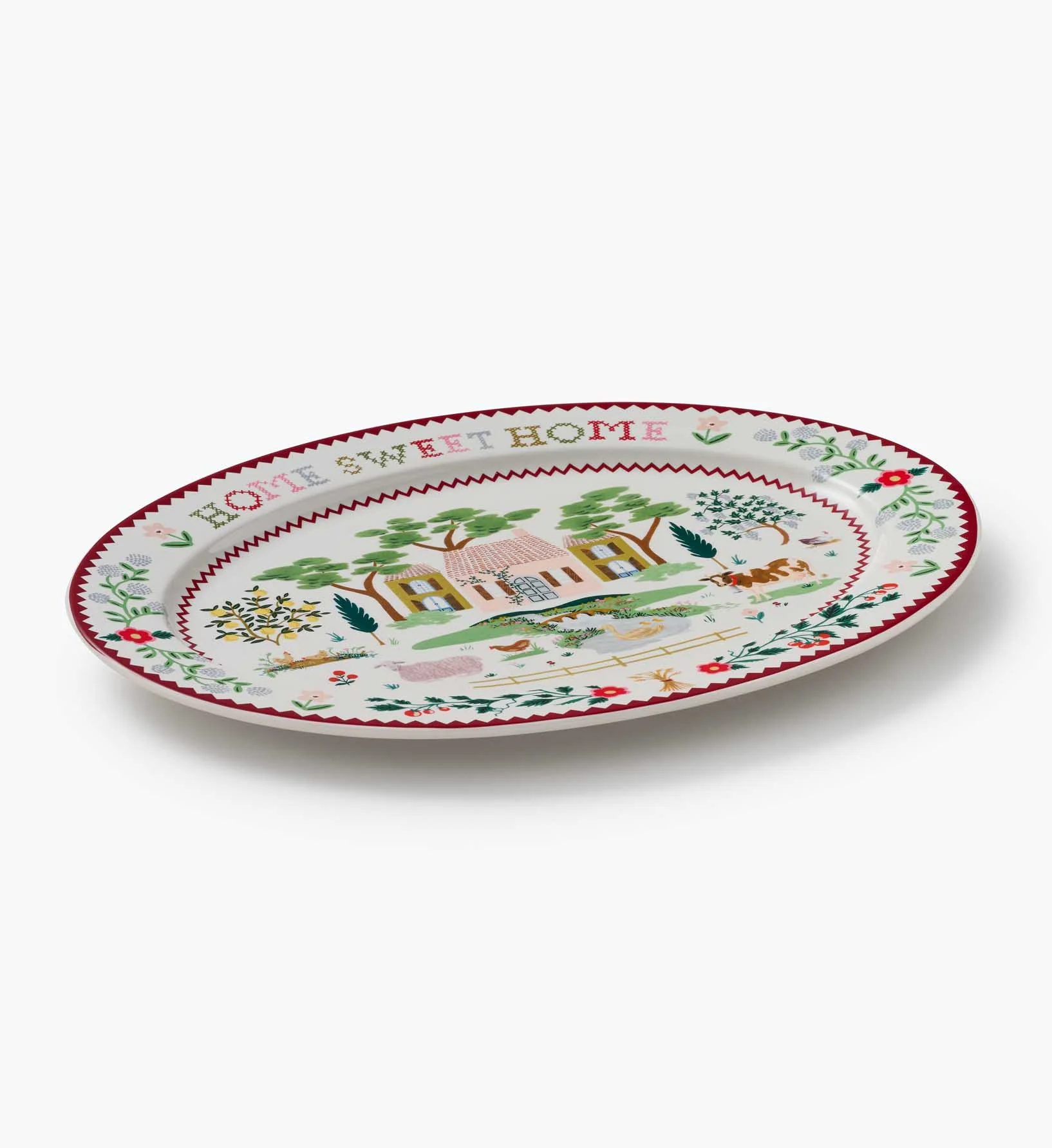 Large Porcelain Serving Platter - Home Sweet Home - Image 5