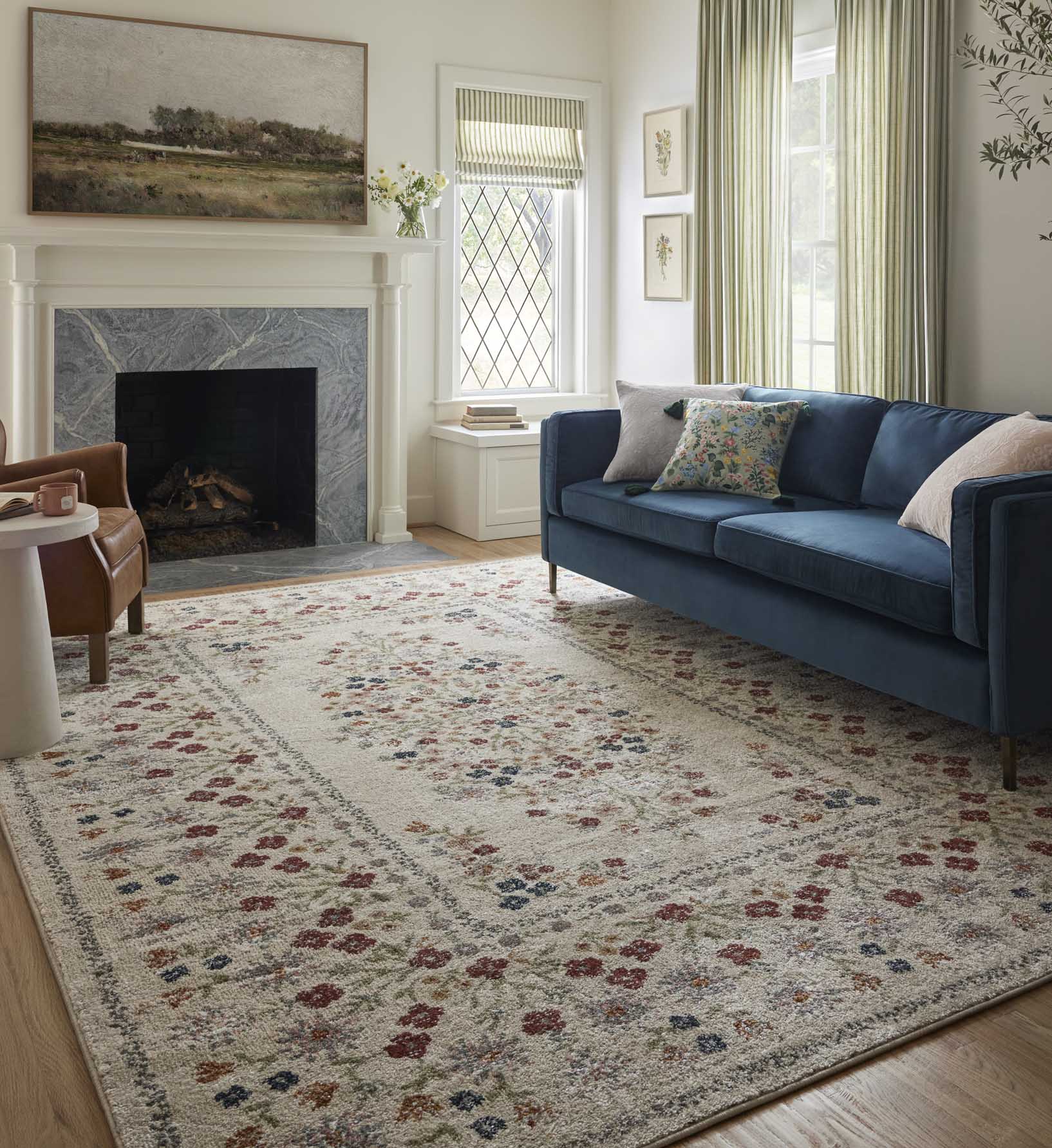 Laurel Eleanor Power Loomed Rug - Linen - Image 2