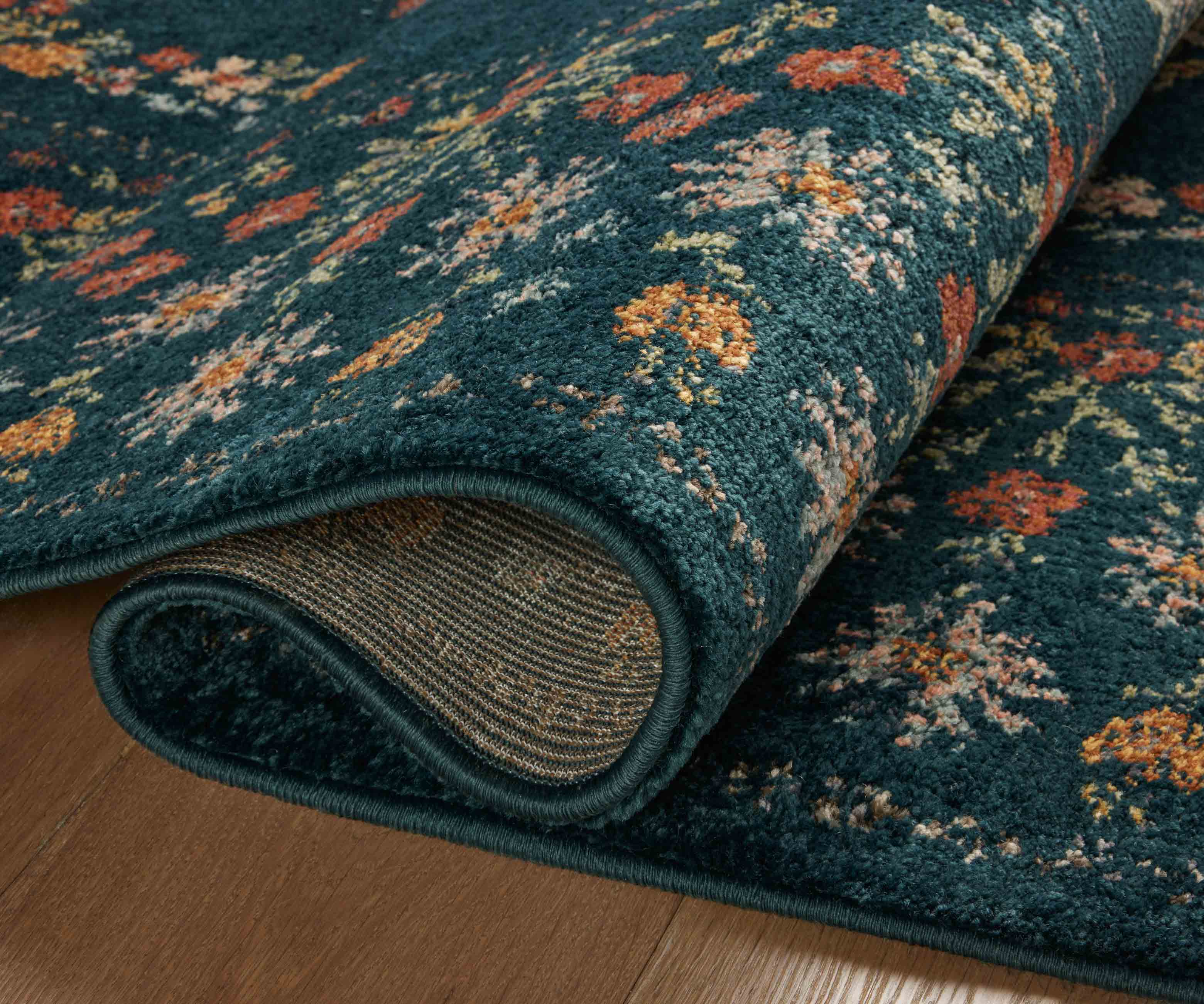 Laurel Eleanor Power Loomed Rug - Navy - Image 3
