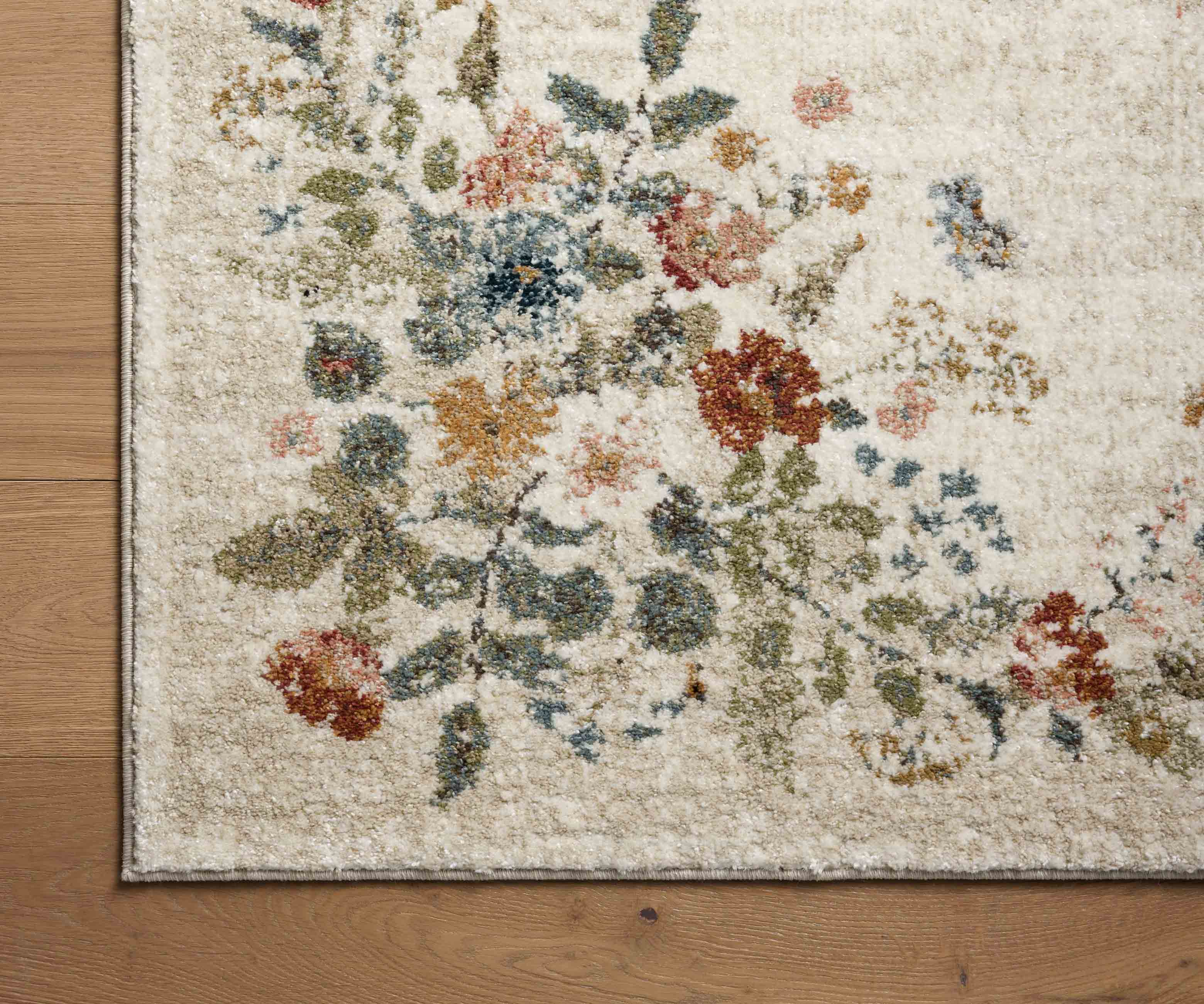 Laurel Strawberry Fields Medallion Power Loomed Rug - Cream - Image 4