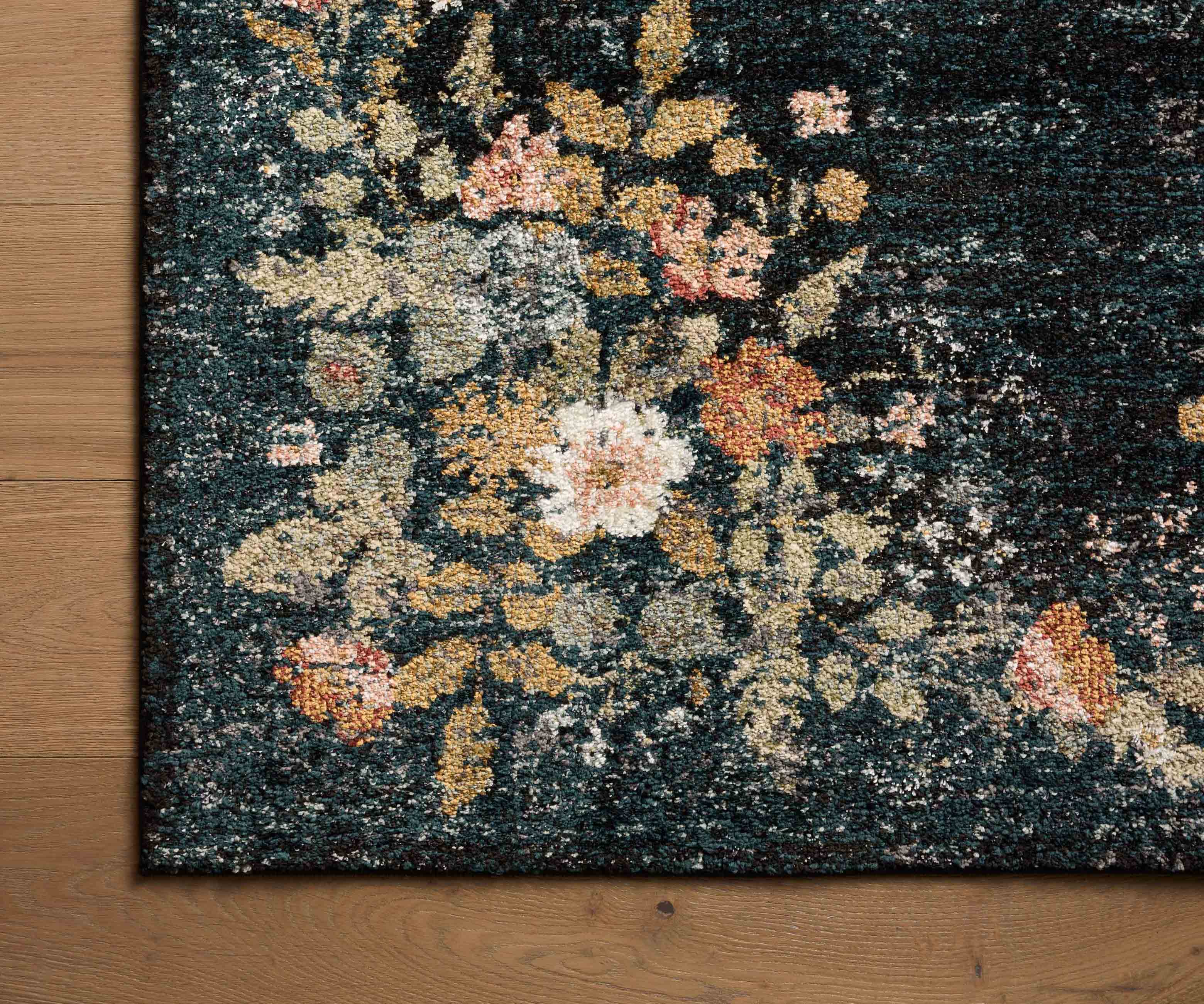 Laurel Strawberry Fields Medallion Power Loomed Rug - Navy - Image 4