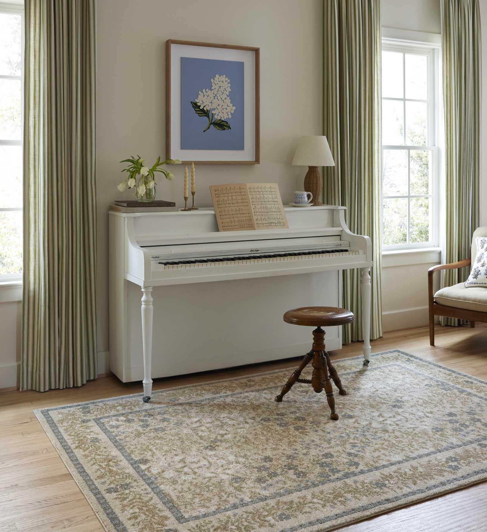 Laurel Wildwood Garden Power Loomed Rug - Cream - Image 2