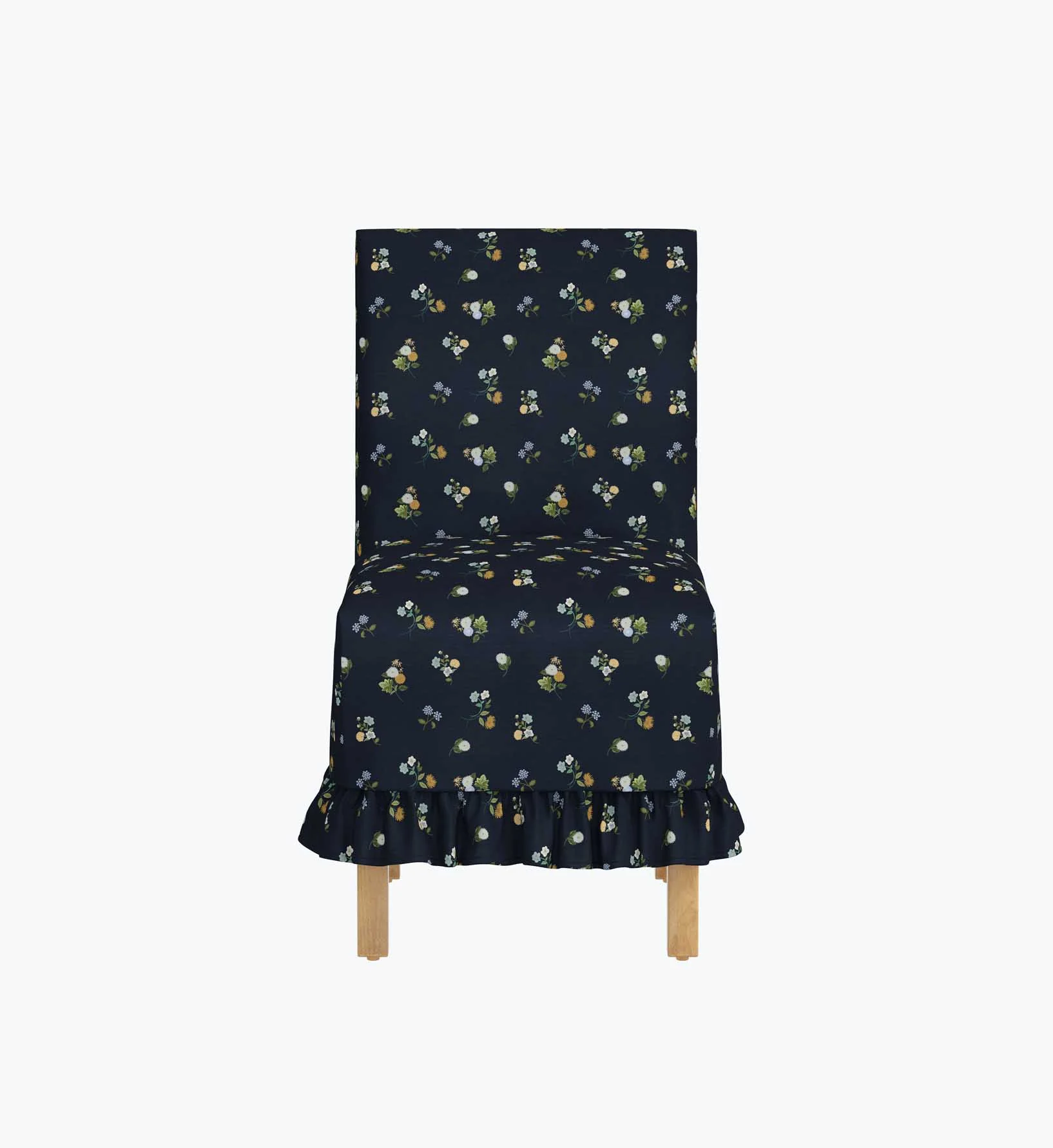 Louise Slipcover - Ditsy Dahlia Navy - Image 3