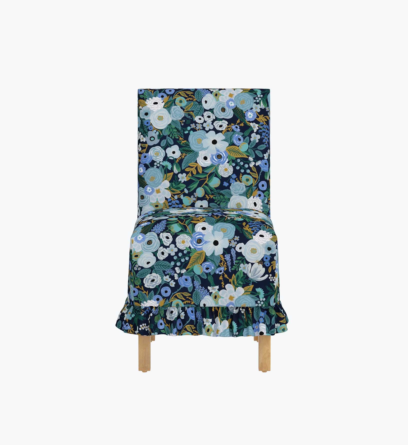 Louise Slipcover Dining Chair - Garden Party Blue - Image 2