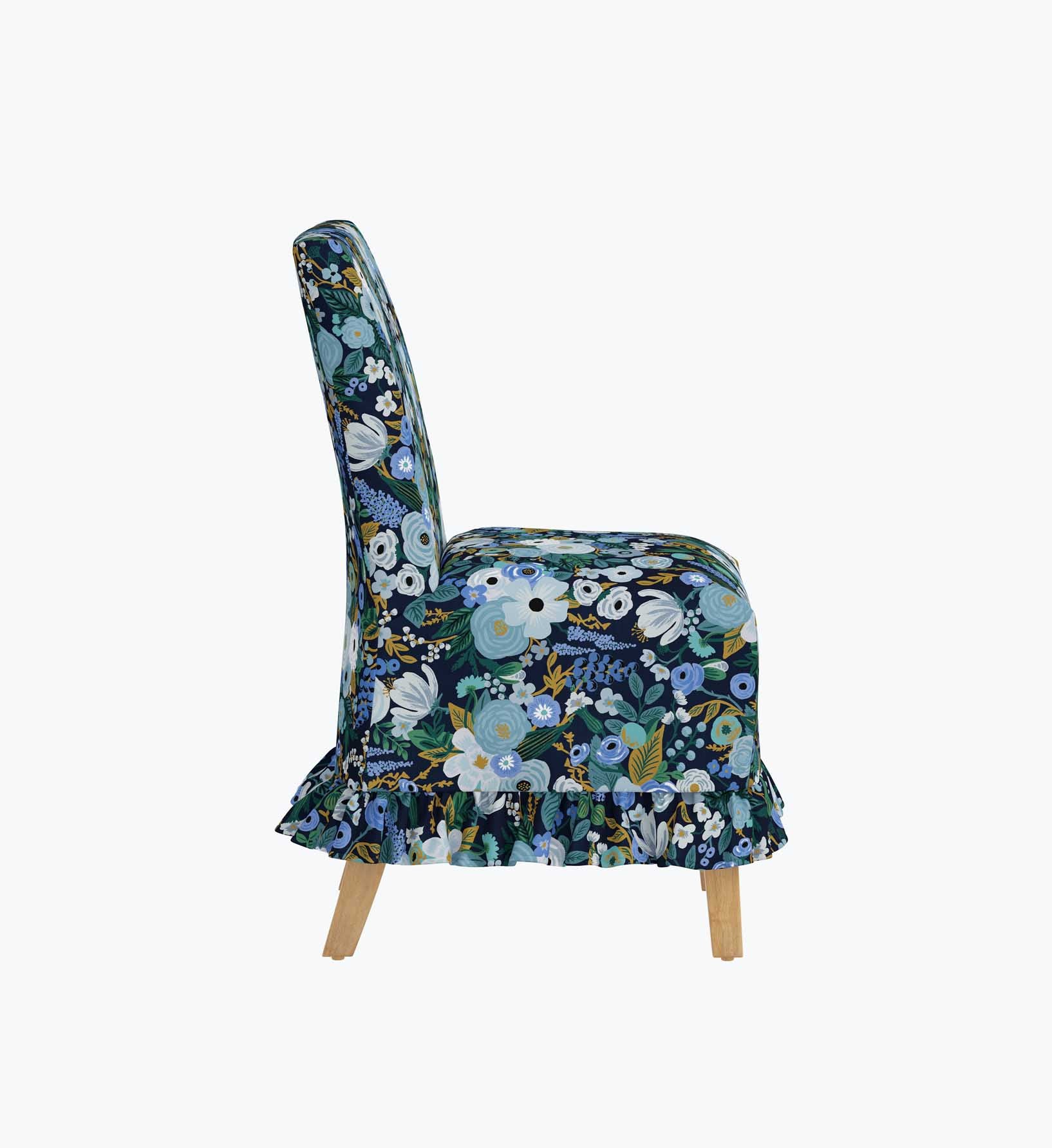 Louise Slipcover Dining Chair - Garden Party Blue - Image 3