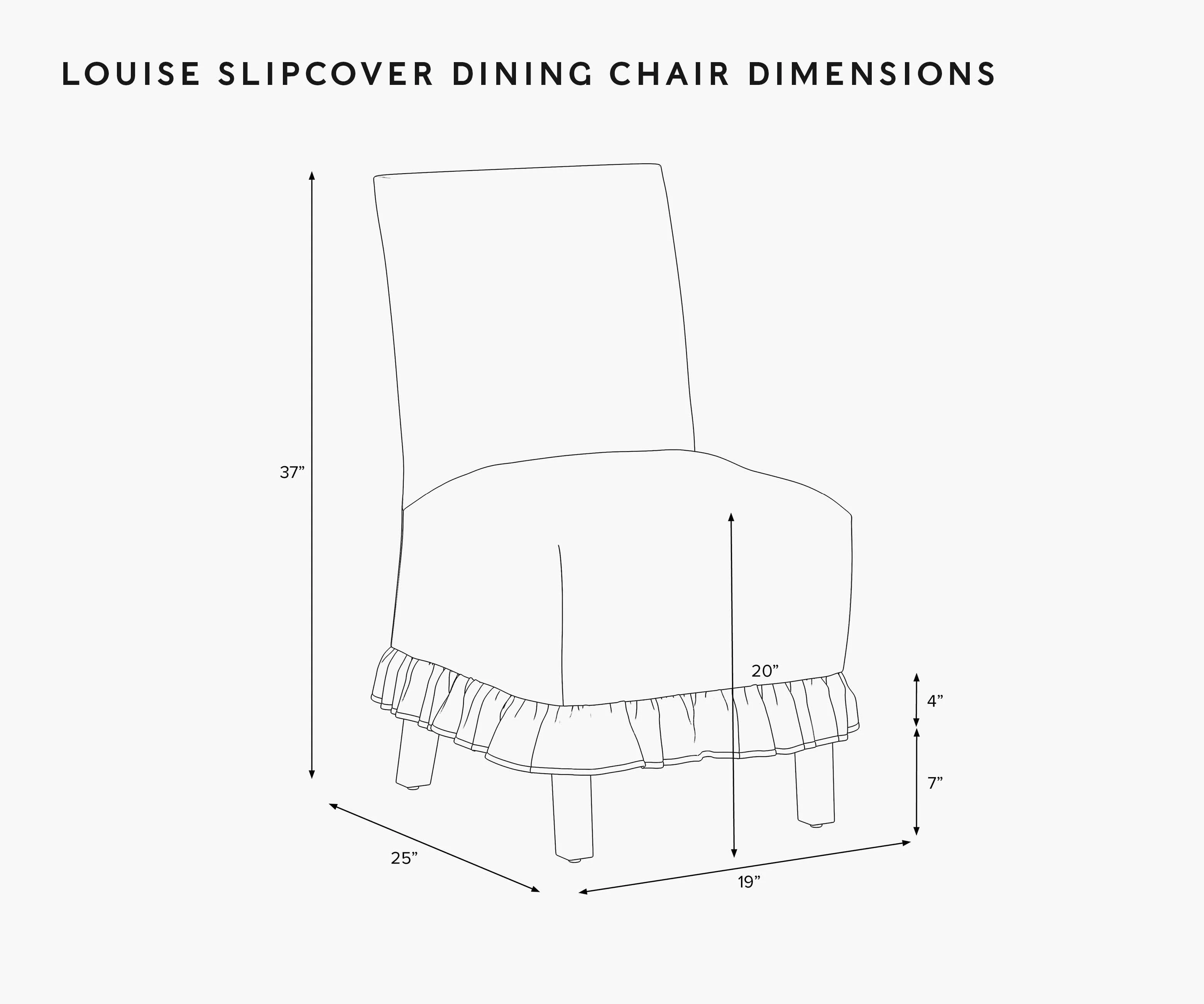 Louise Slipcover Dining Chair - Delphine - Image 5