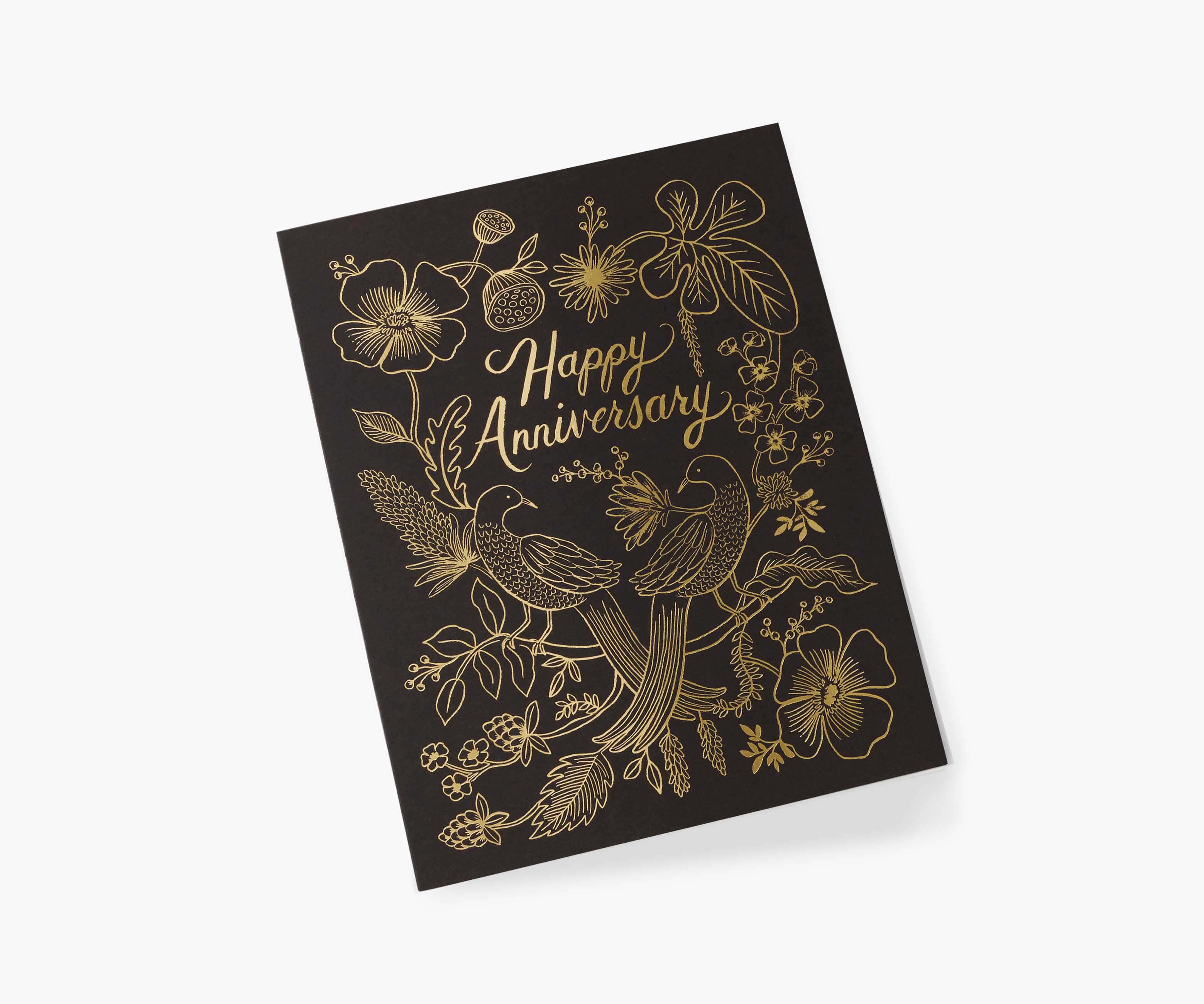 Love Birds Anniversary Card - Single Card - Image 2