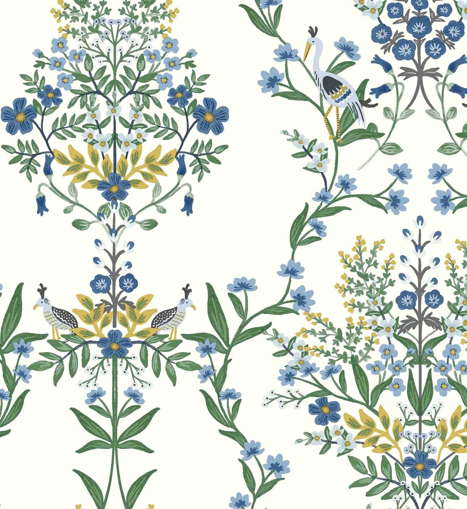 Luxembourg Wallpaper - Indigo - Image 3