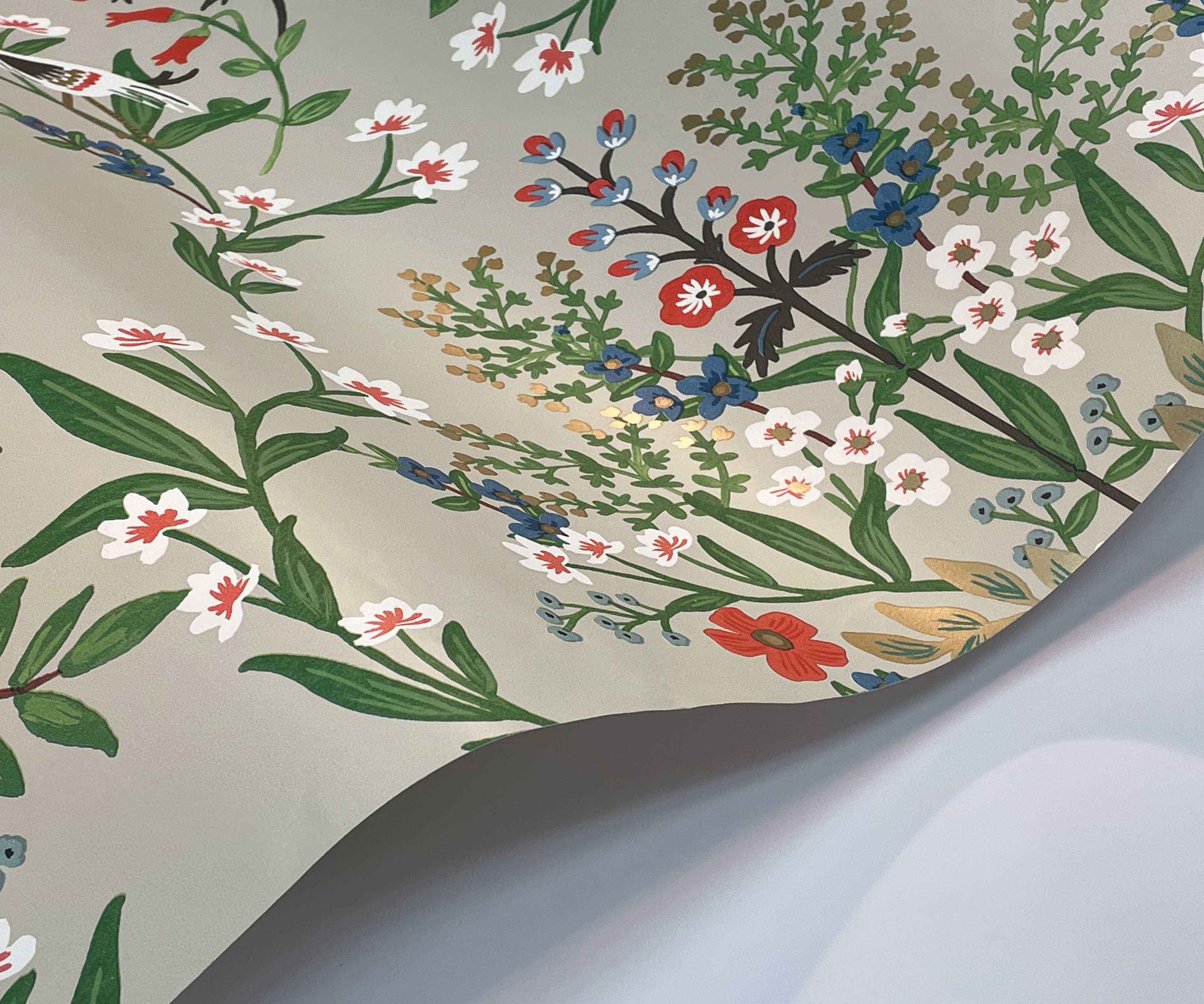 Luxembourg Wallpaper Sample - Linen Multi - Image 2