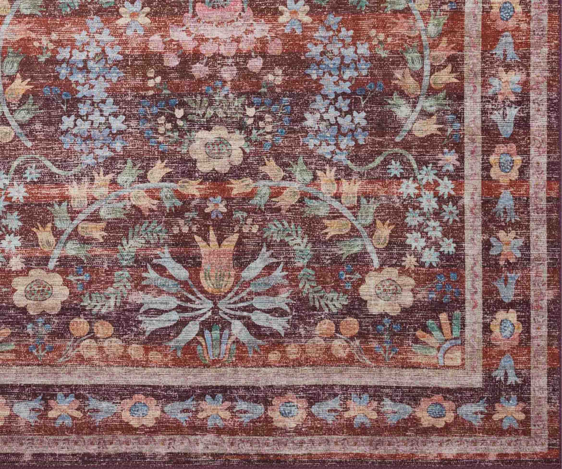 Maison Frances Power Loomed Rug - Burgundy - Image 4