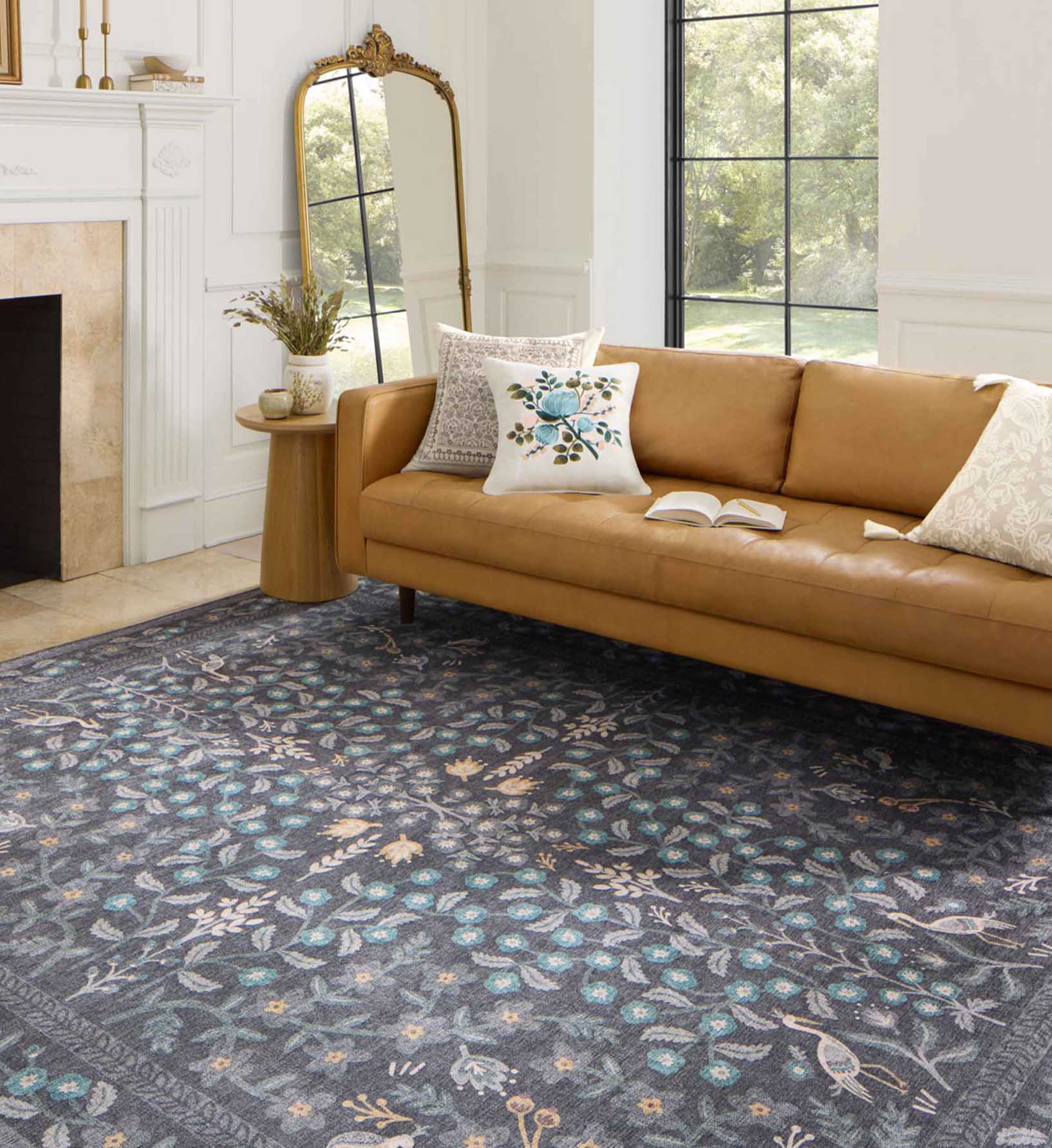 Maison Nightingale Power Loomed Rug - Black - Image 2