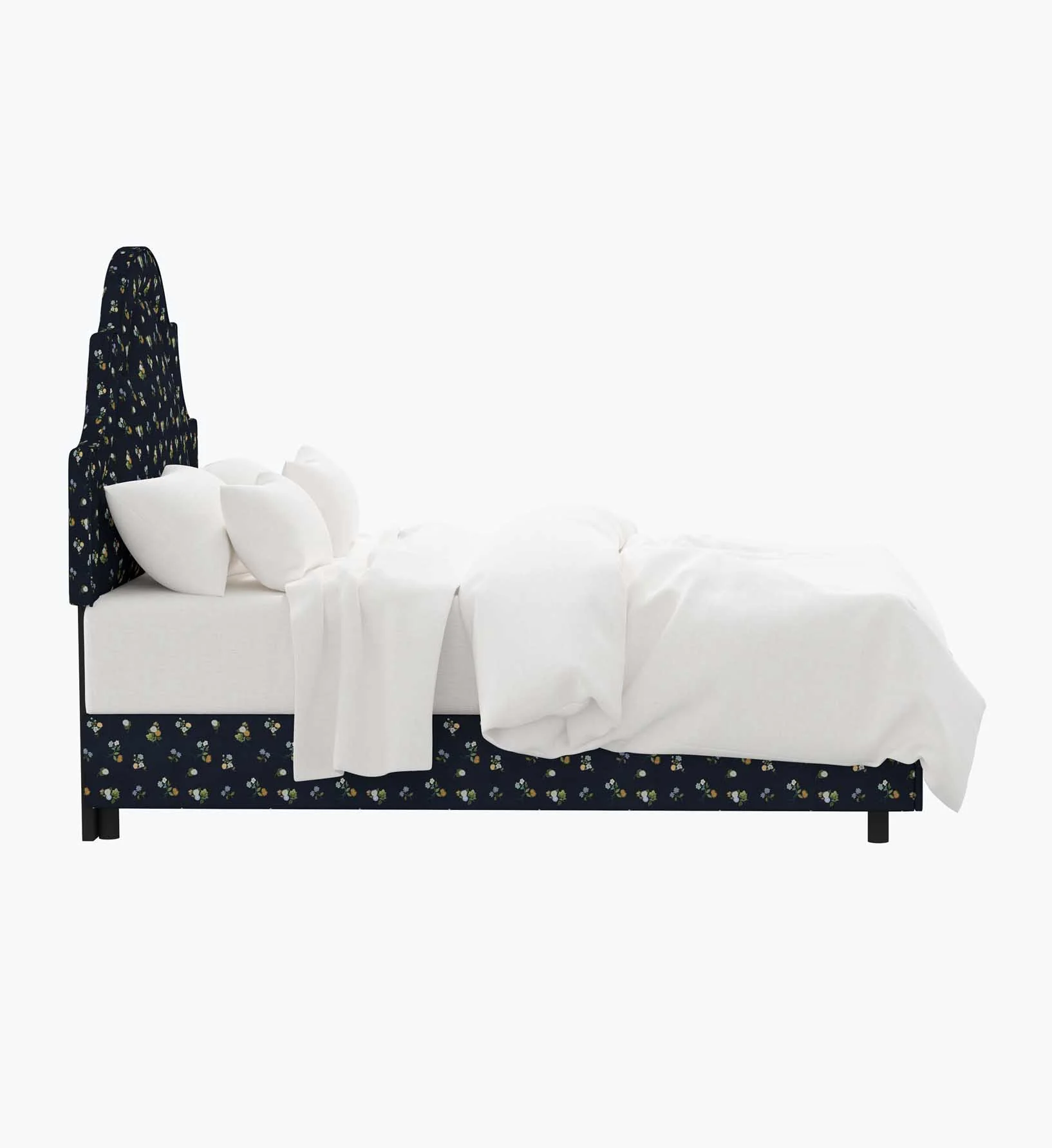 Marion Bed - Ditsy Dahlia Navy - Image 3