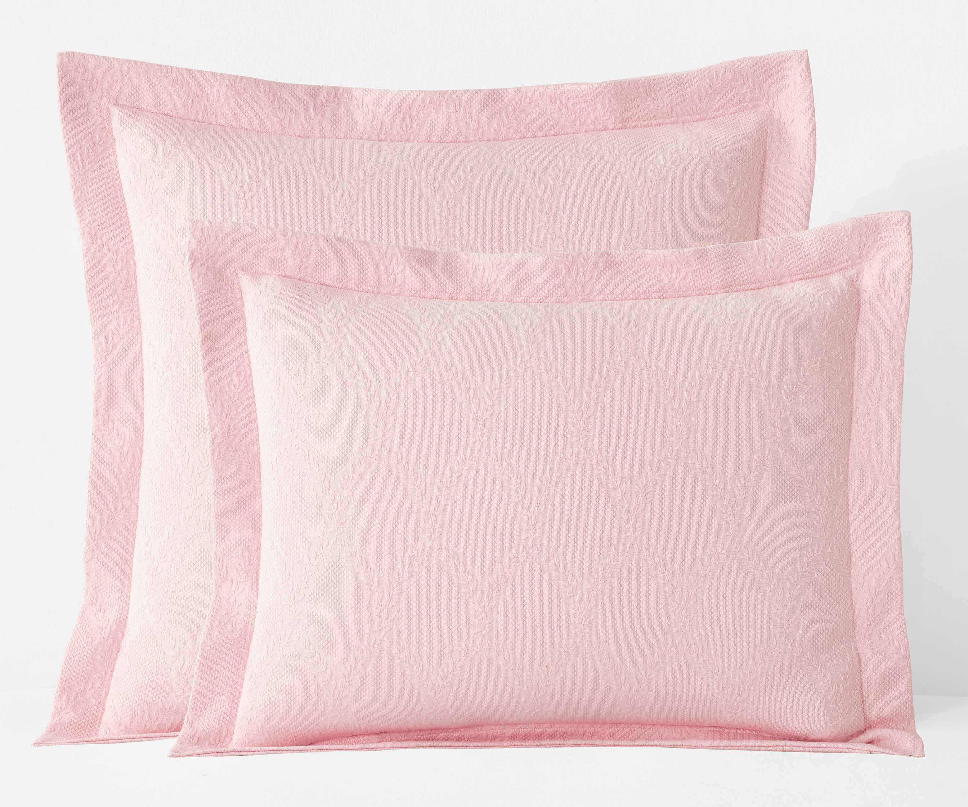 Matelassé Coverlet Sham - Laurel Soft Pink - Image 5