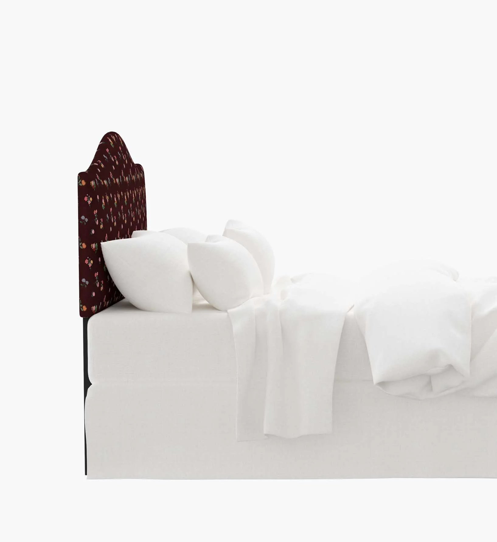 Mayfair Headboard - Ditsy Dahlia Burgundy - Image 4