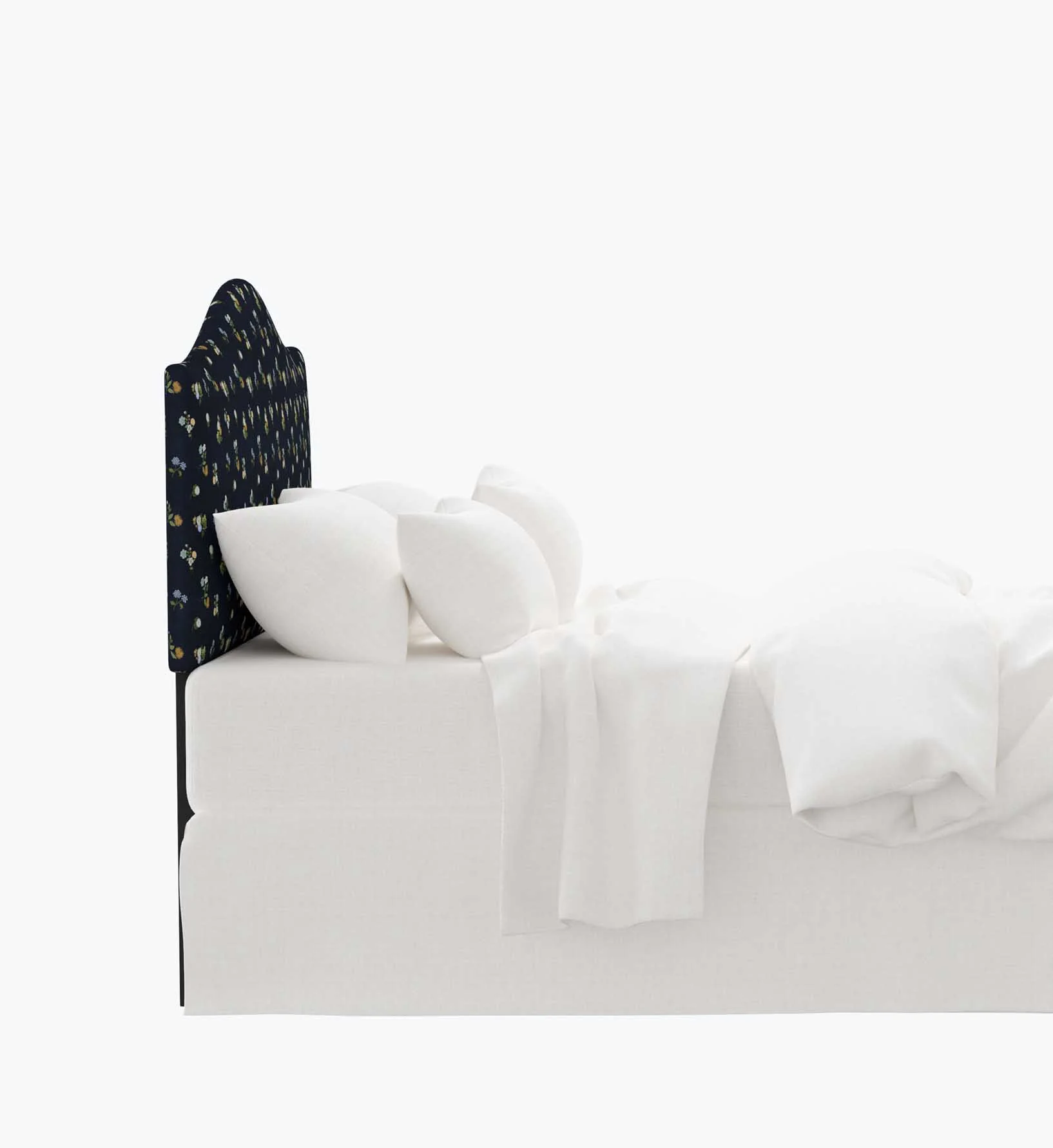 Mayfair Headboard - Ditsy Dahlia Navy - Image 4