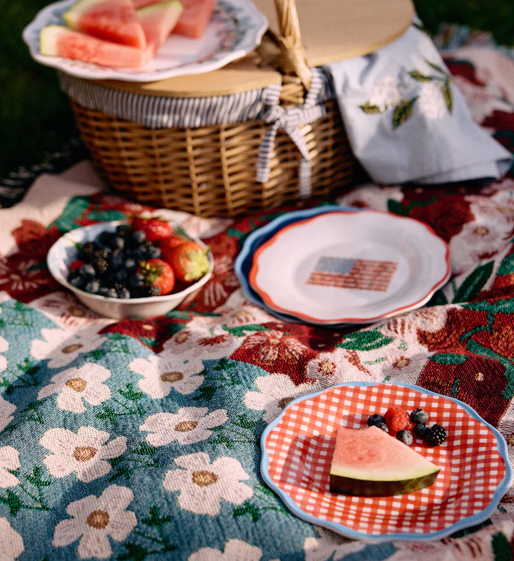 Melamine Assorted Dessert Plates - Americana - Image 4