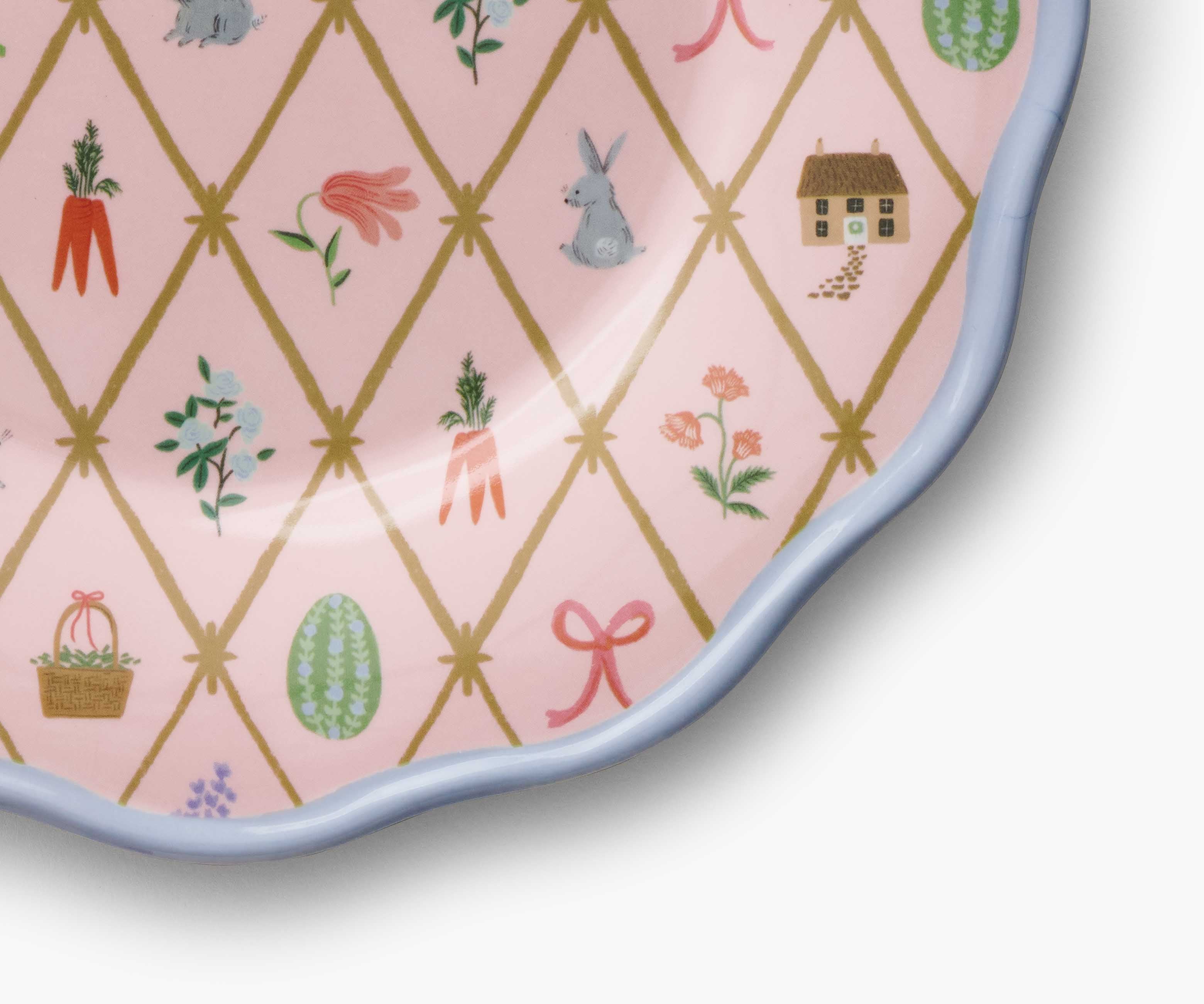 Melamine Assorted Dessert Plates - Spring Farm - Image 4