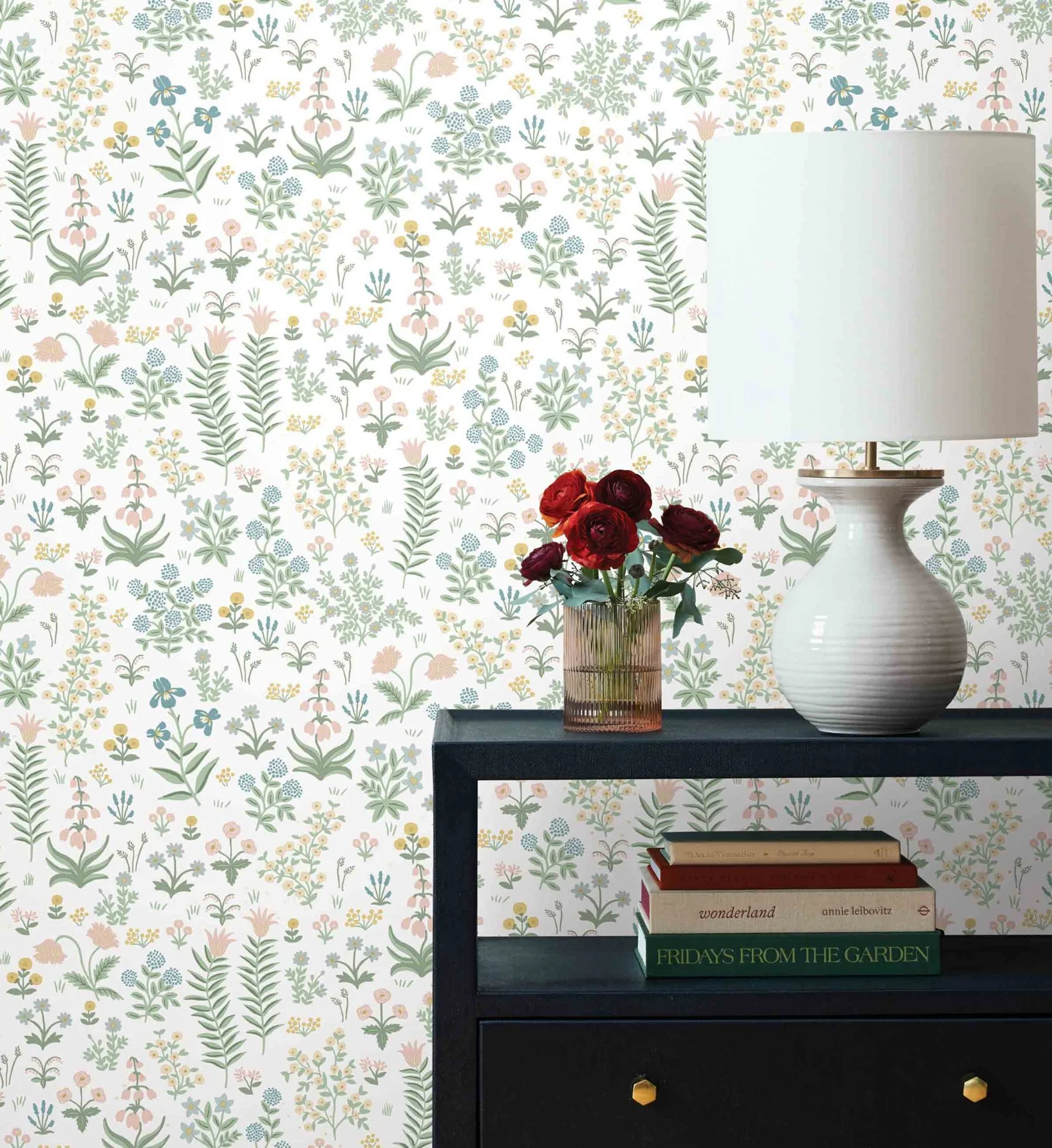 Menagerie Garden Peel & Stick Wallpaper - Blush Multi - Image 2