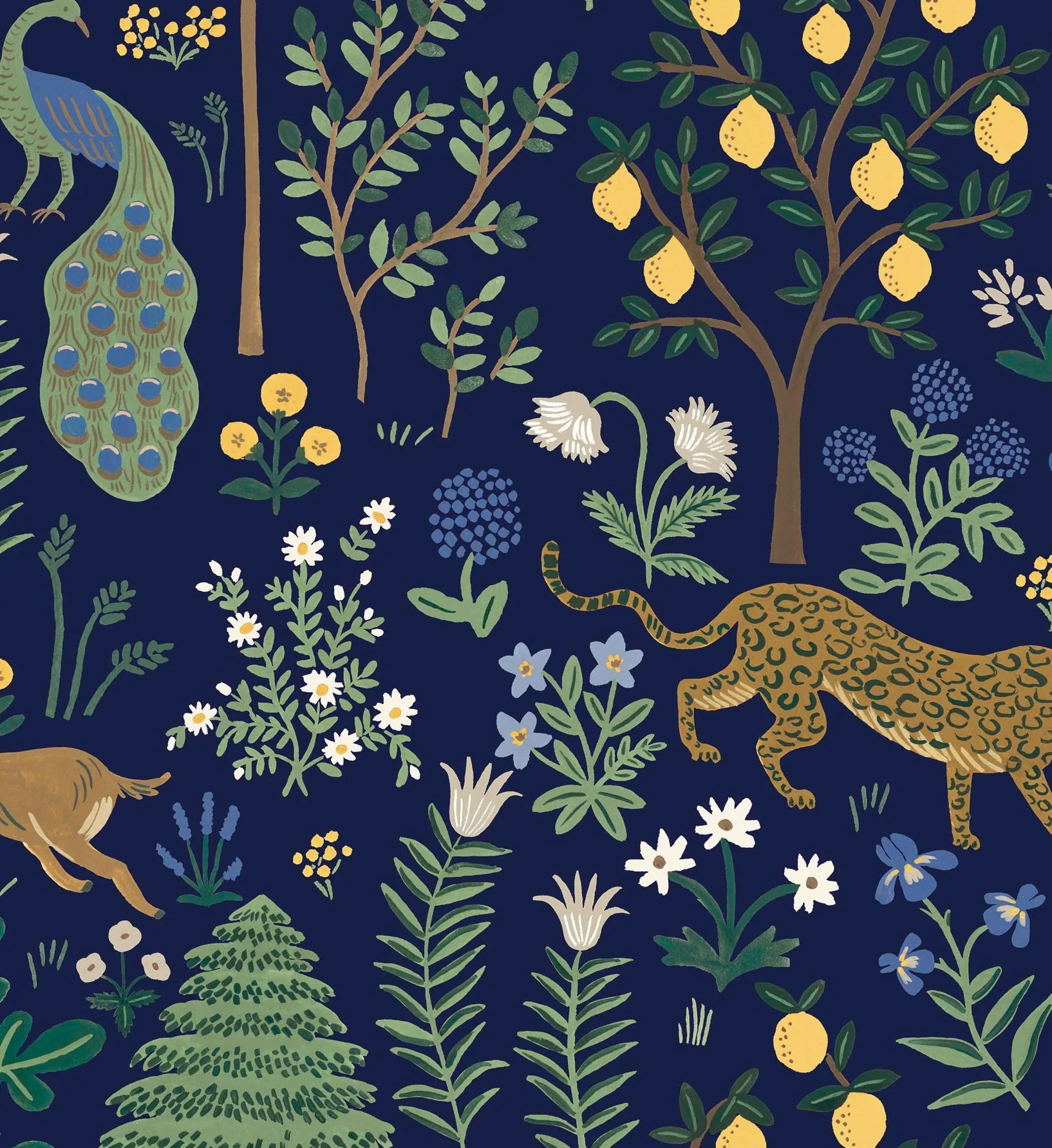 Menagerie Peel & Stick Wallpaper - Navy - Image 3