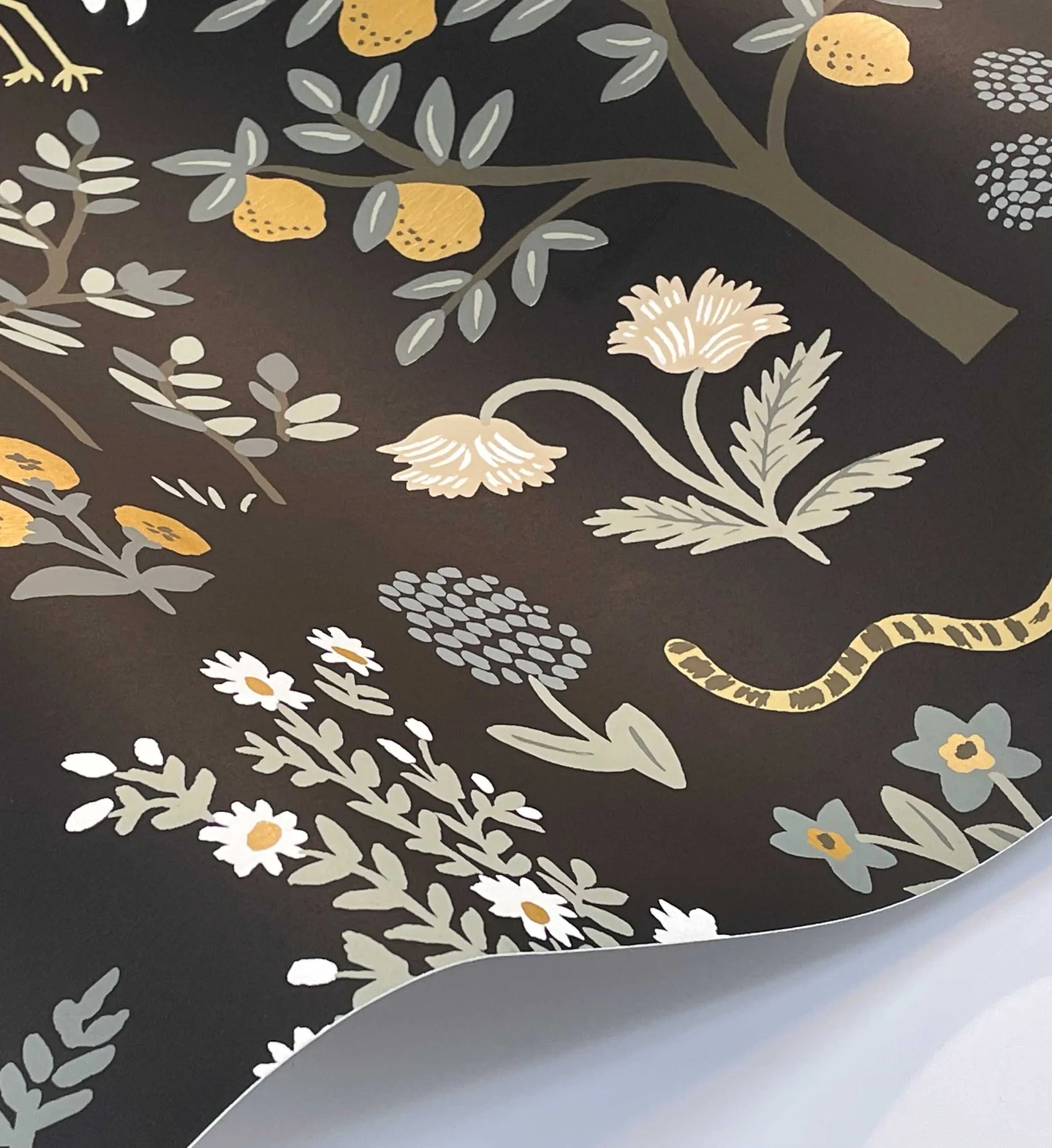 Menagerie Wallpaper - Black - Image 4