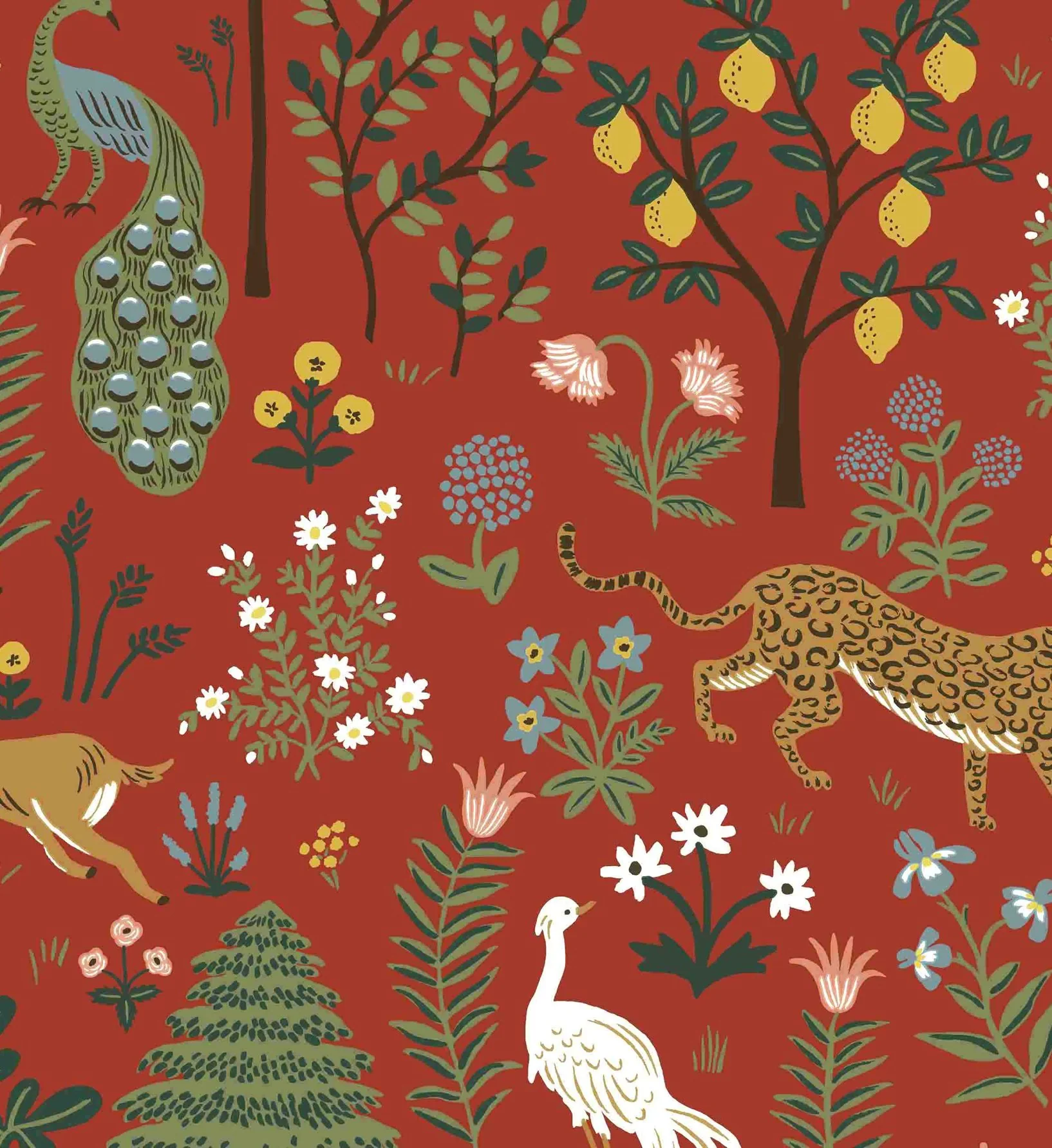 Menagerie Wallpaper - Rust - Image 3