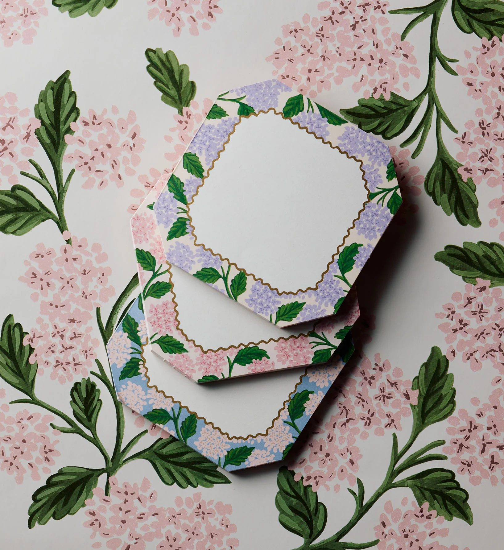 Mini Notepad Trio - Pink Hydrangea - Image 2