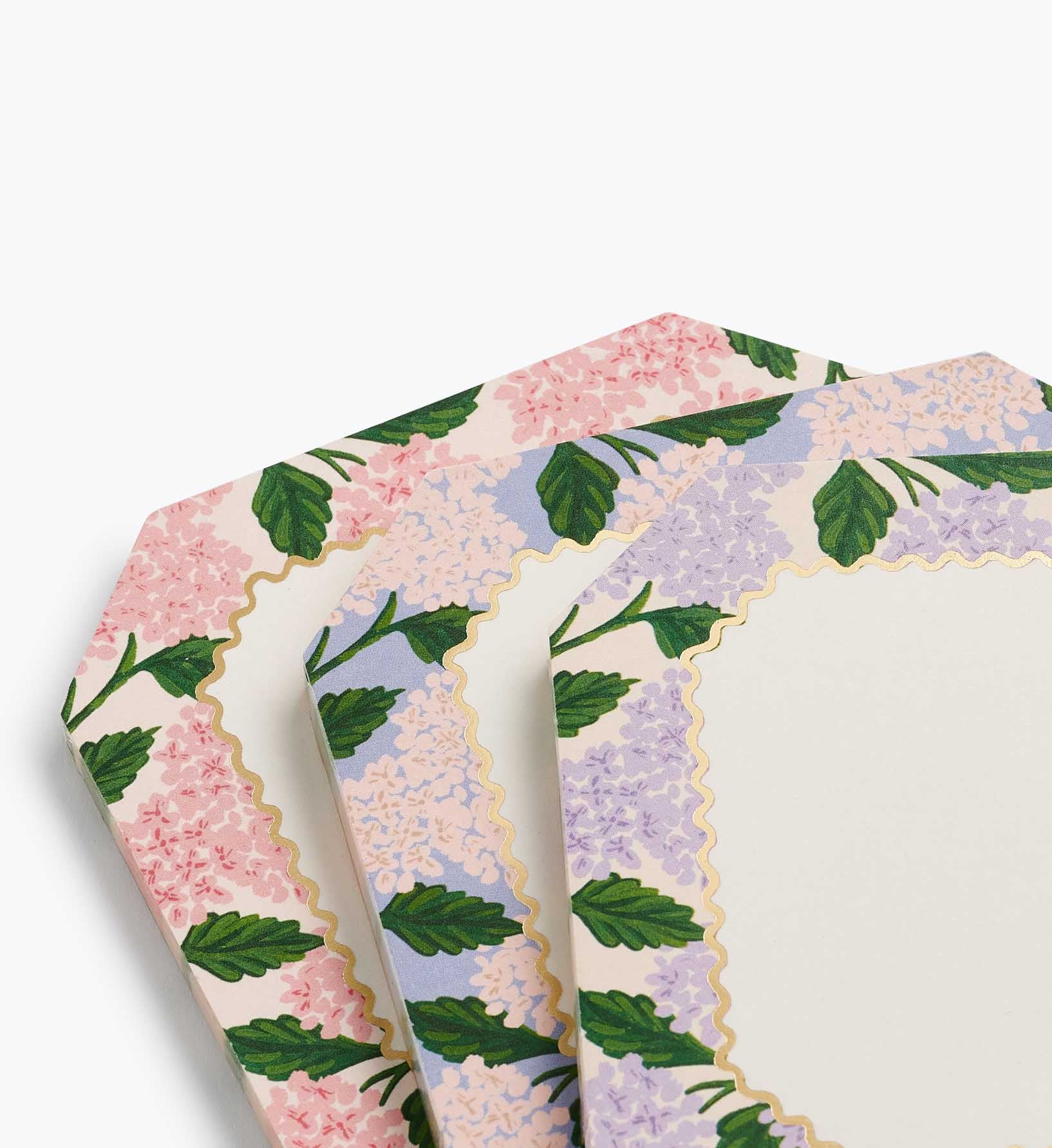 Mini Notepad Trio - Pink Hydrangea - Image 4