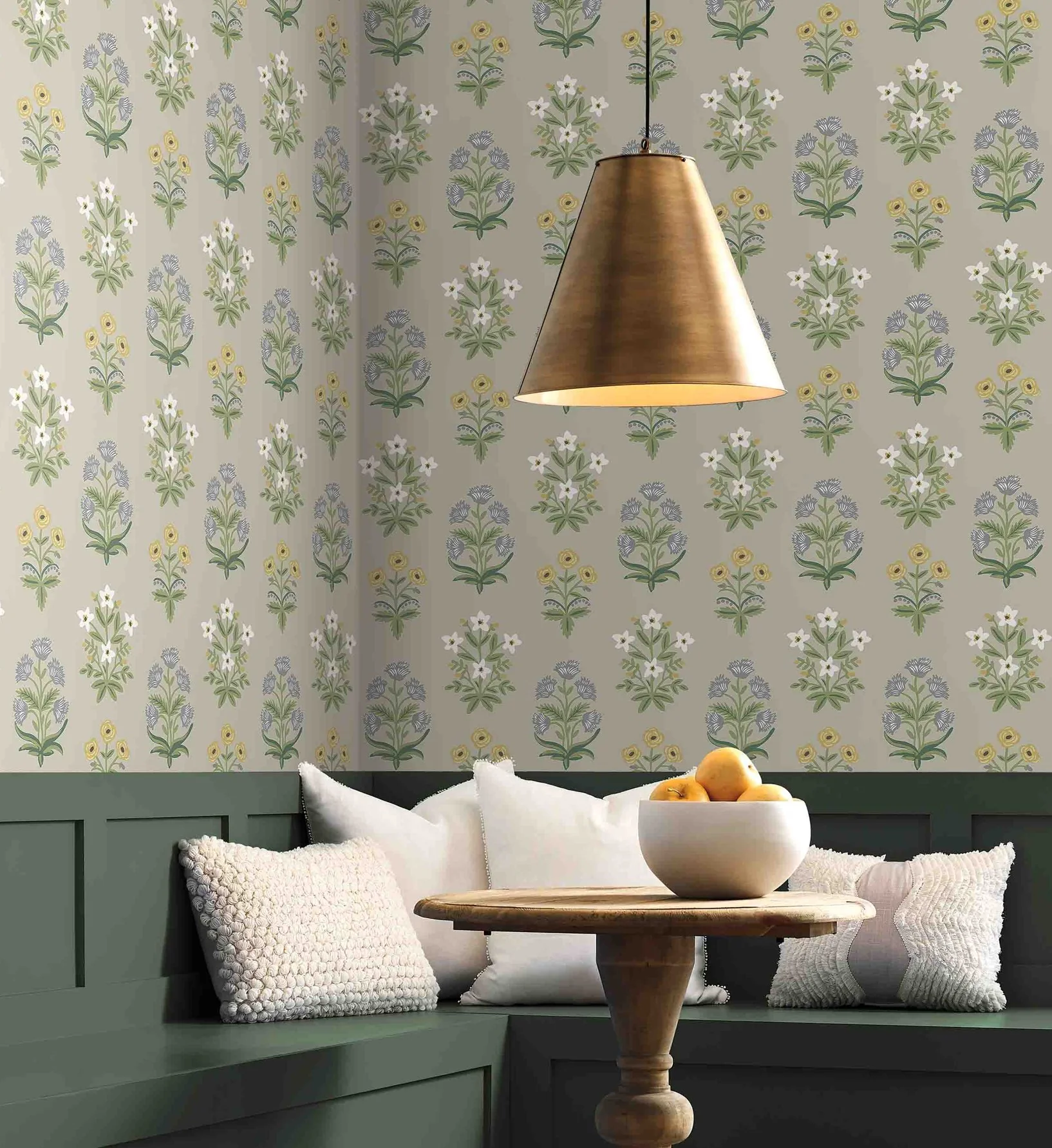 Mughal Rose Wallpaper - Linen - Image 2