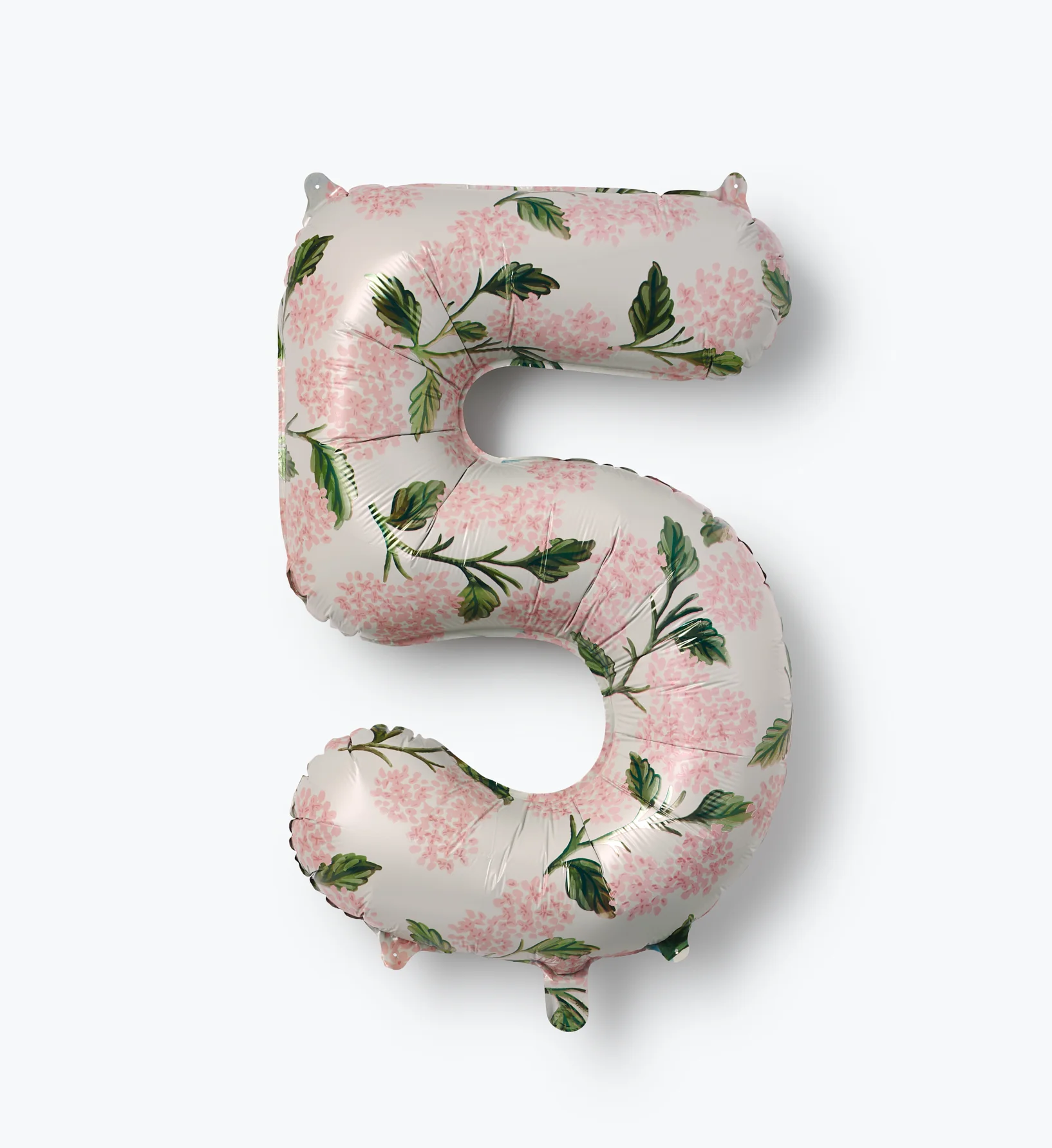 Numbered Foil Balloon - Pink Hydrangea - Image 11