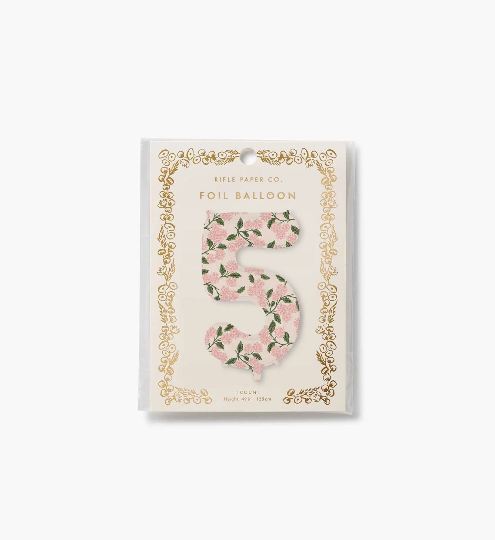 Numbered Foil Balloon - Pink Hydrangea - Image 12