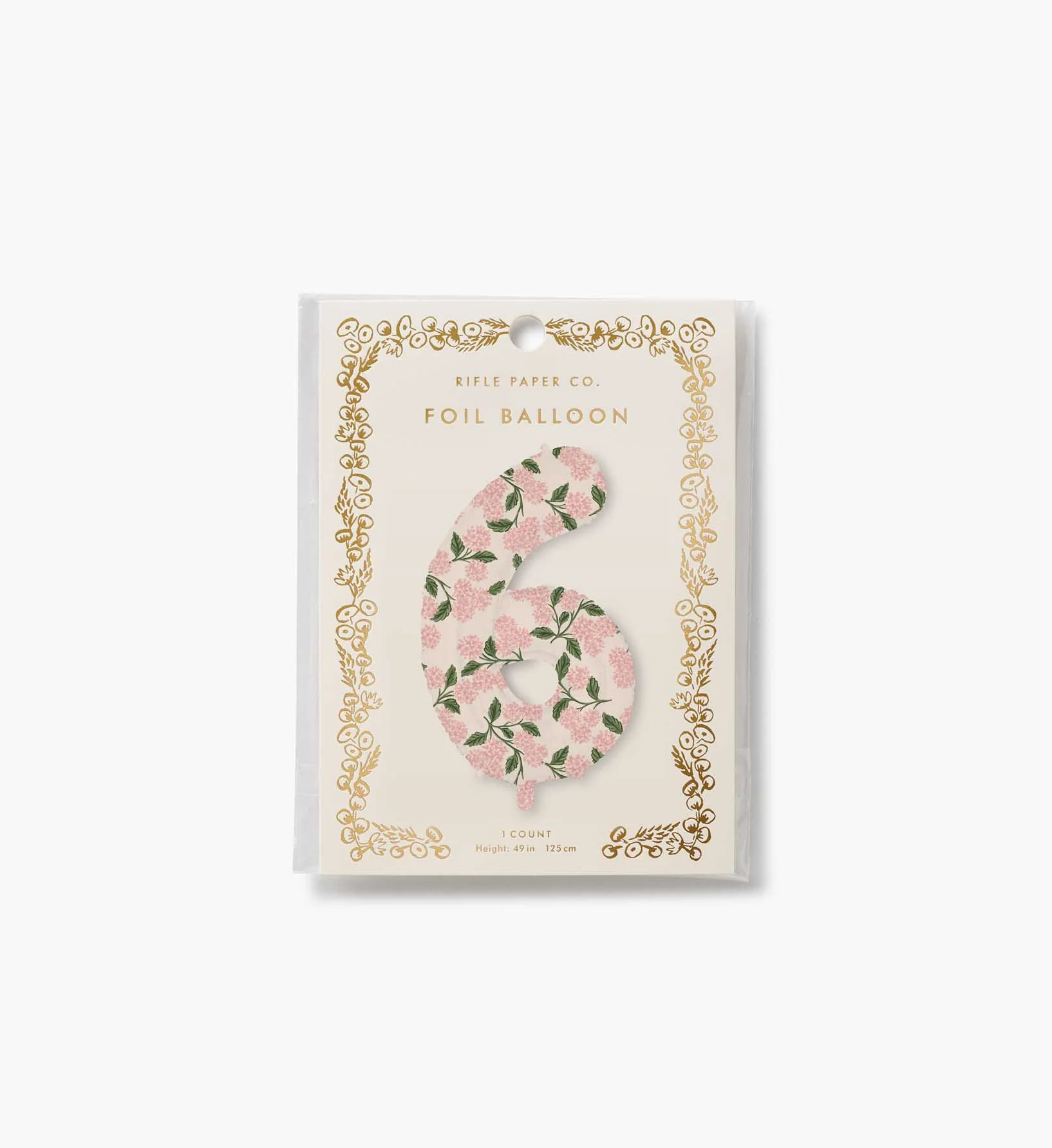 Numbered Foil Balloon - Pink Hydrangea - Image 14