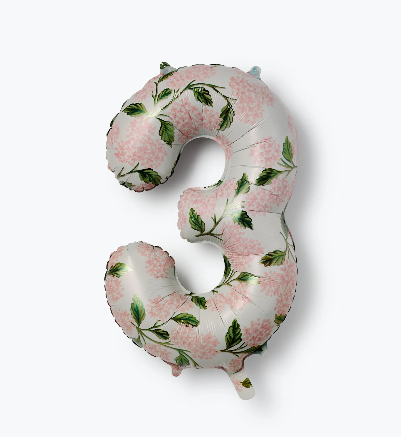 Numbered Foil Balloon - Pink Hydrangea - Image 7