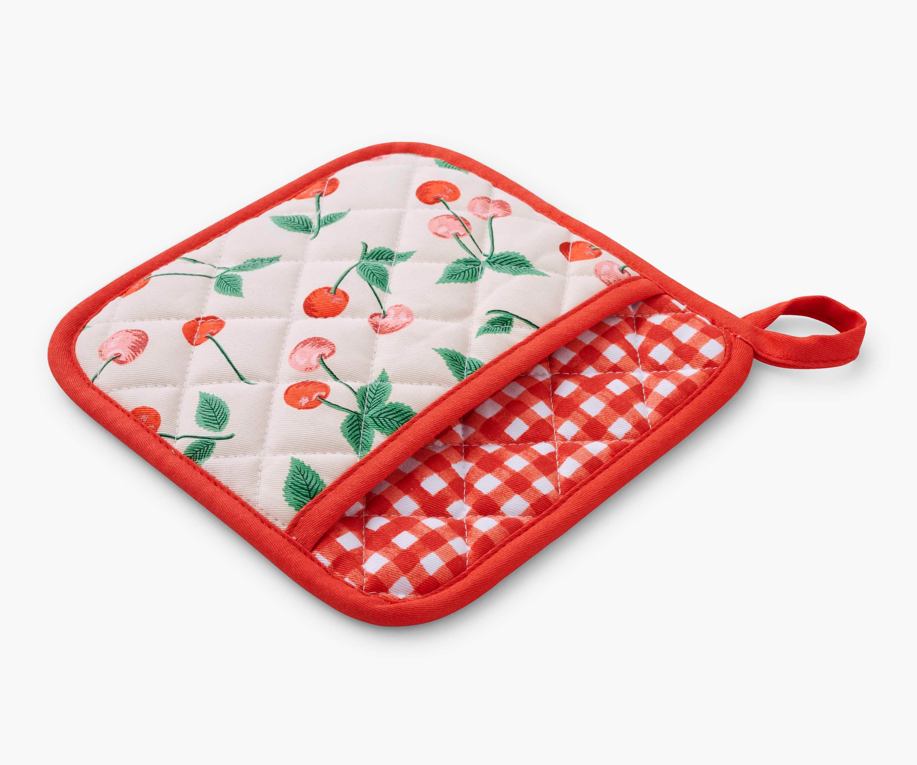 Oven Mitt and Pot Holder Set - Cherries - Image 5