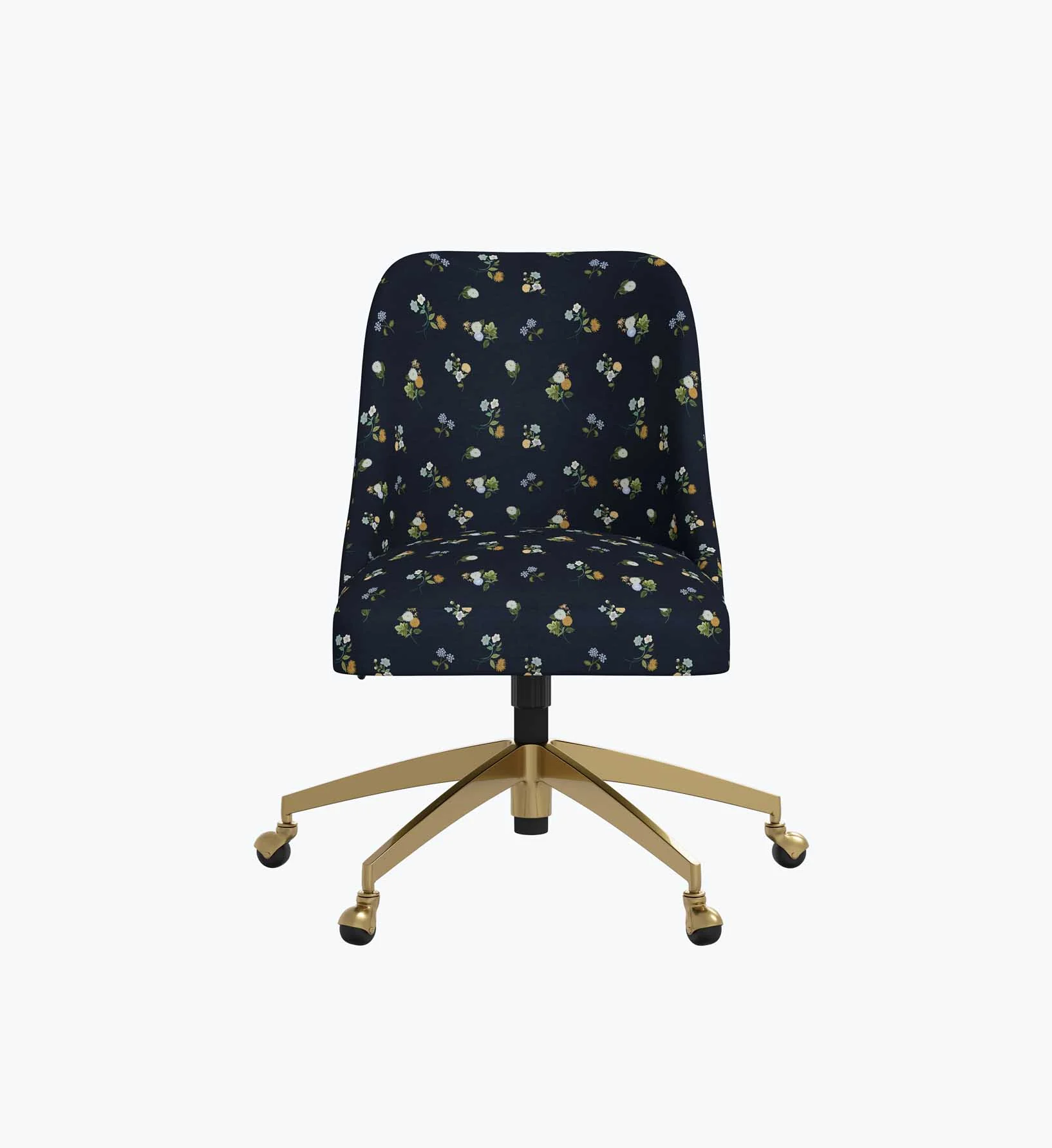 Oxford Desk Chair - Ditsy Dahlia Navy - Image 3