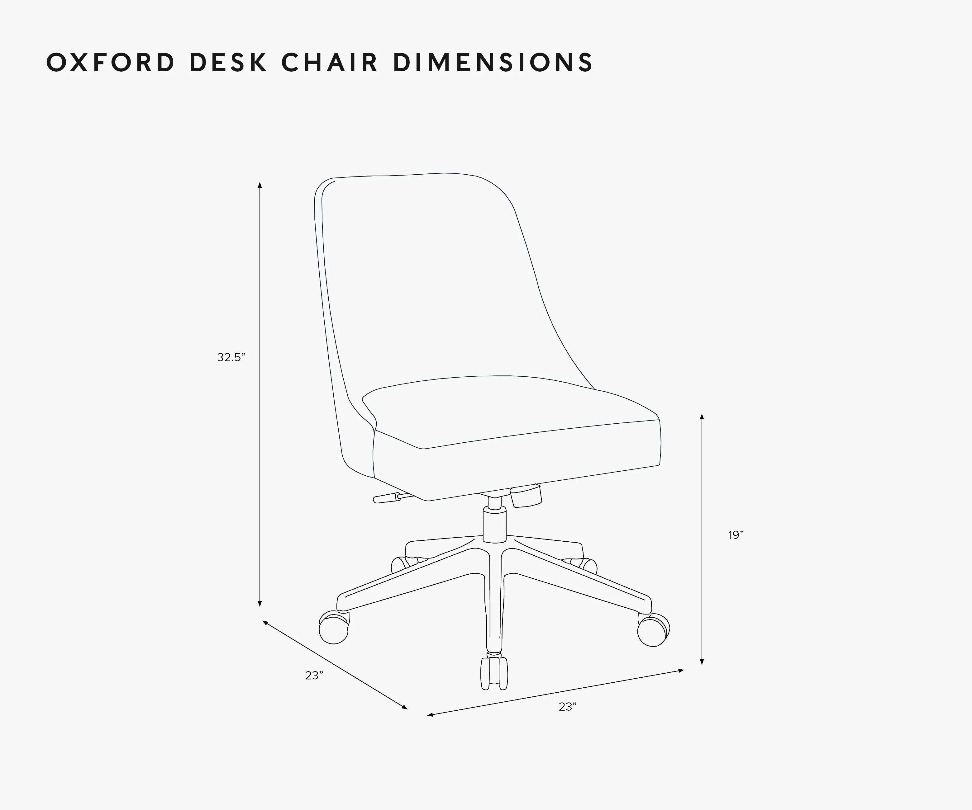 Oxford Desk Chair - Garden Party Blue - Image 7