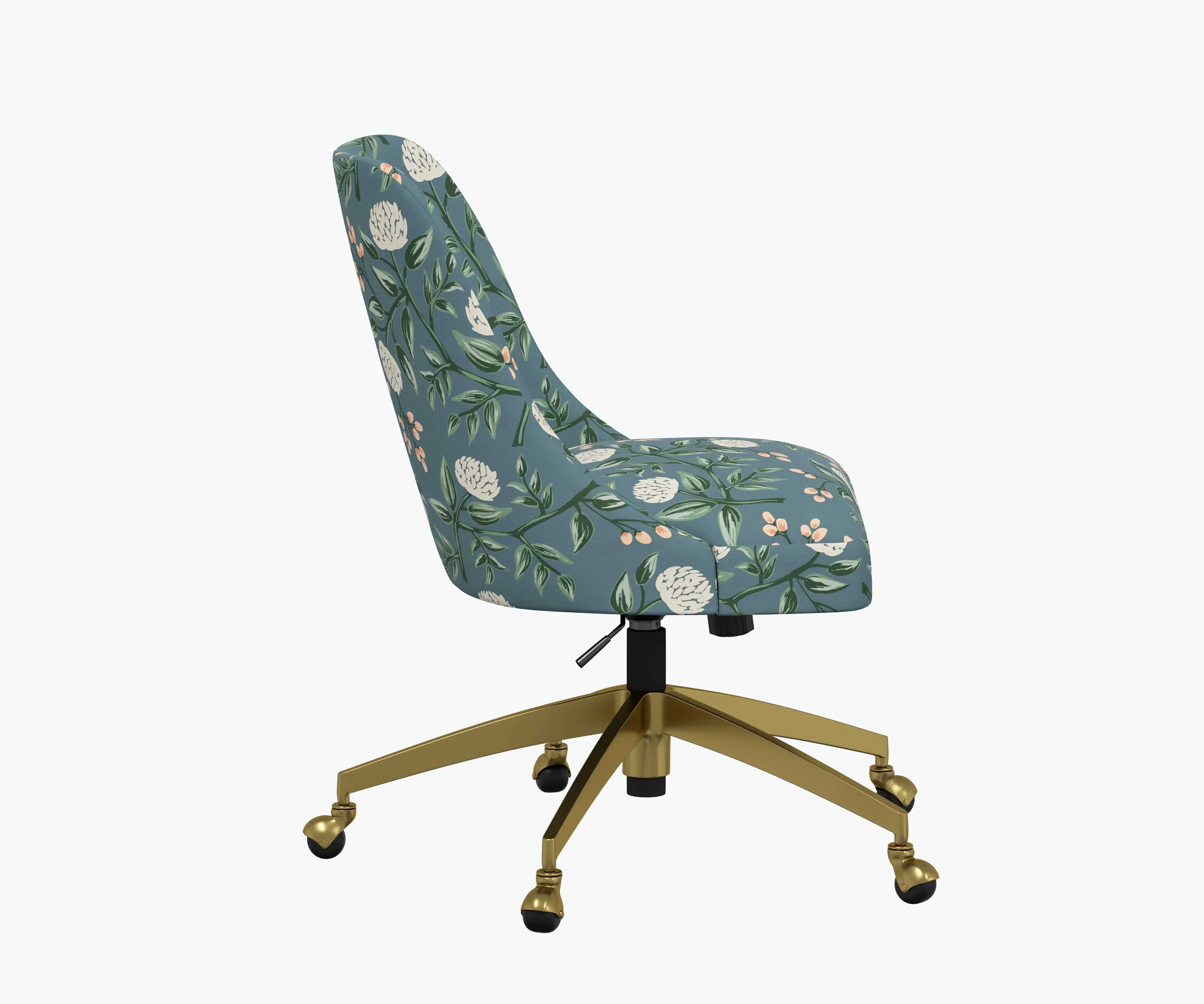 Oxford Desk Chair - Peonies - Image 4